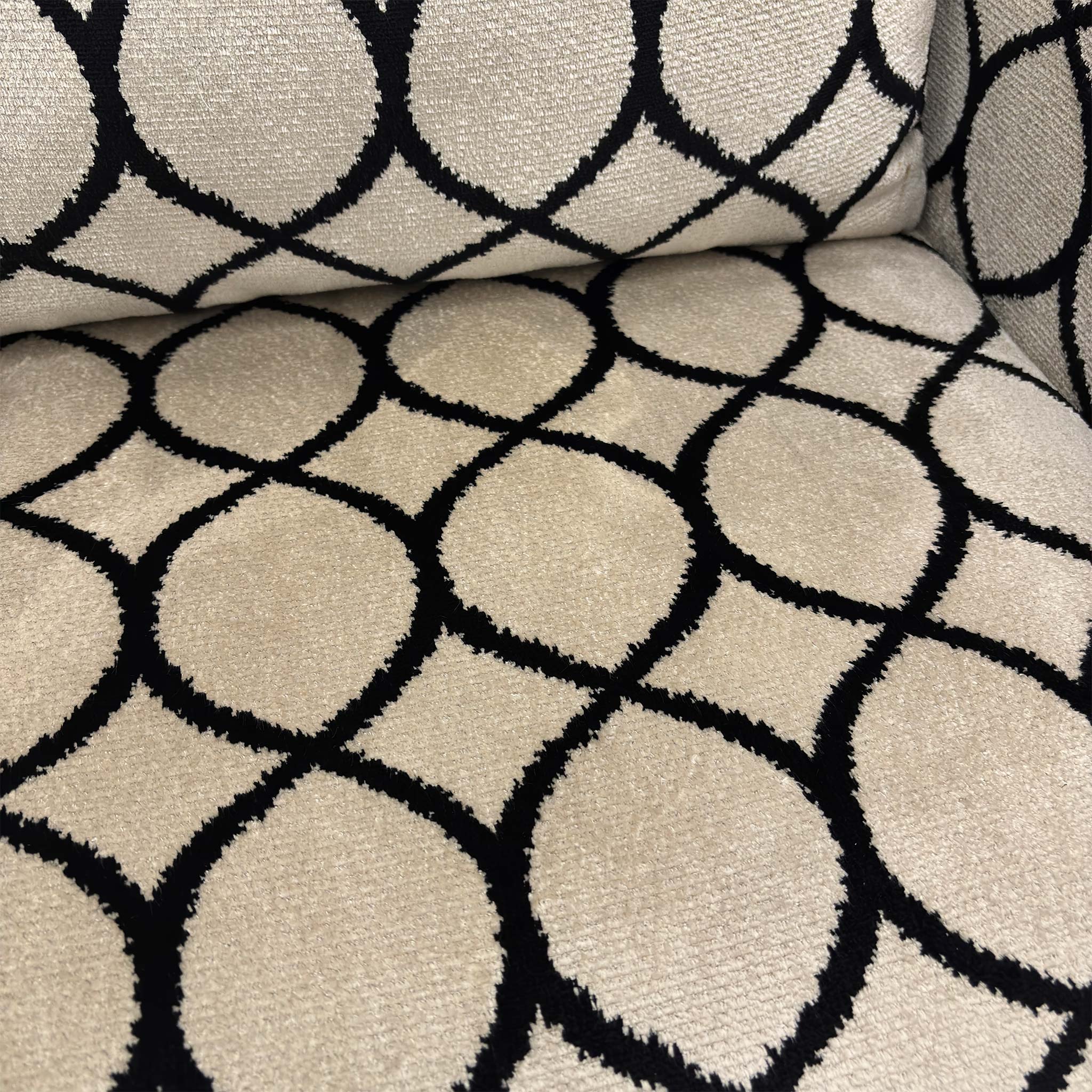 Alexander & James ’Sumptuous’ Natural Canto Fabric Accent Chair - Image 5