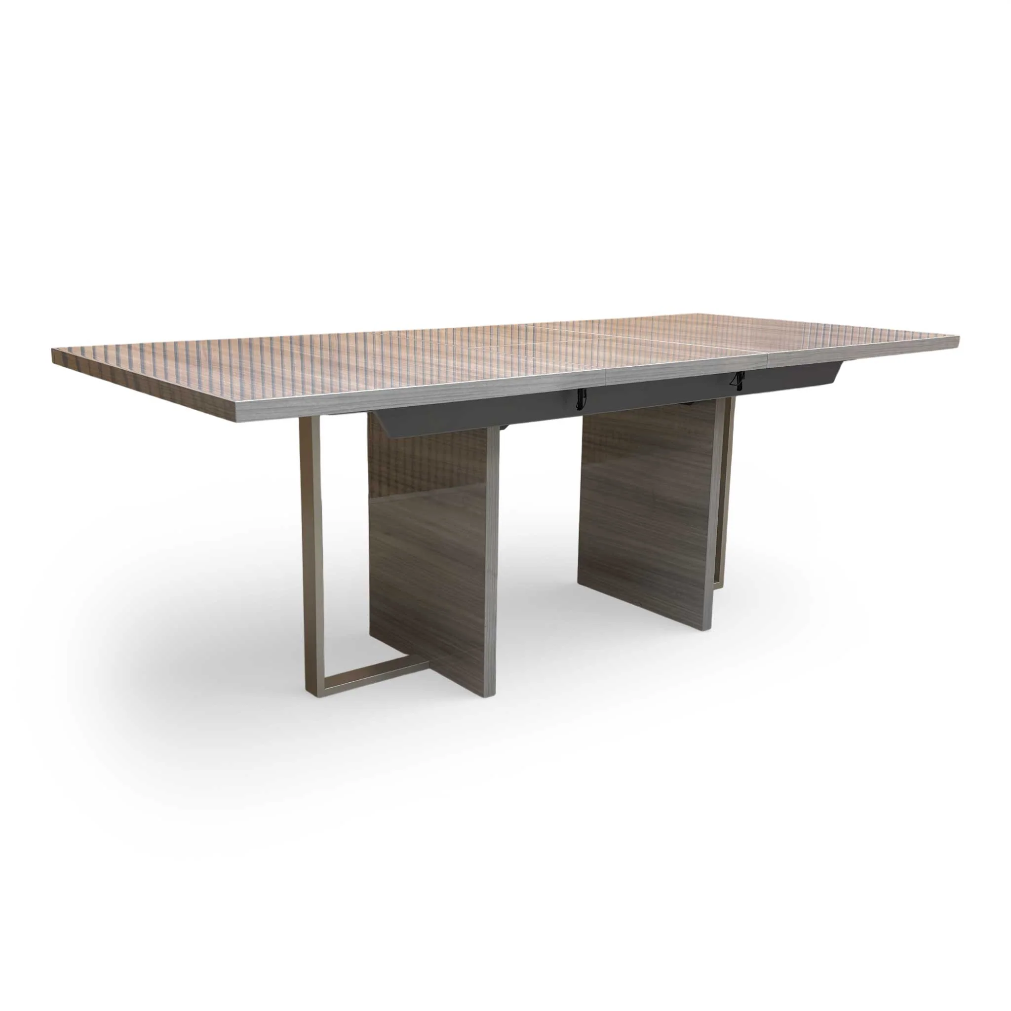ALF ‘Corrado’ High Gloss Grey 160cm Extending Dining Table