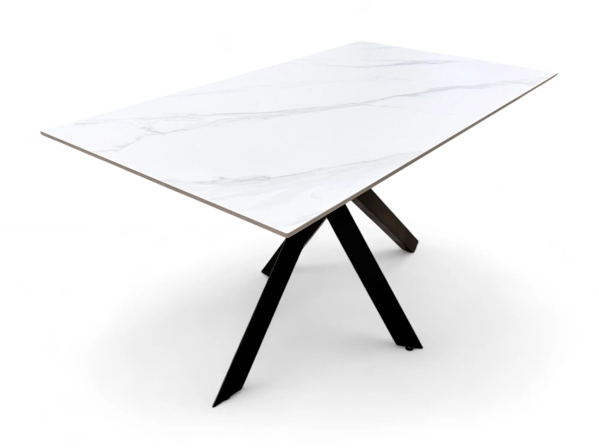 ‘Antonio’ Marble Effect Dining Table - Image 4