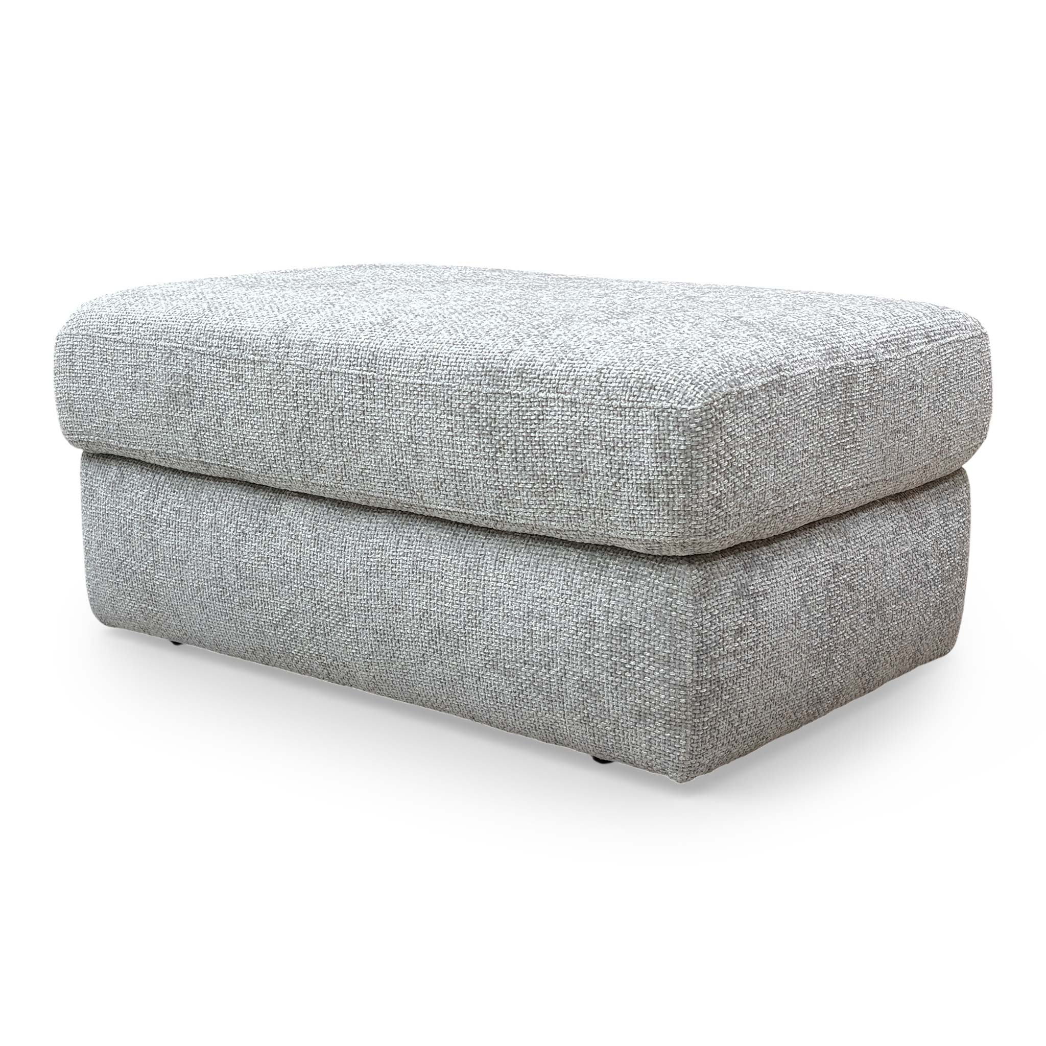 ‘Avena’ Grey Fabric Footstool - Image 6
