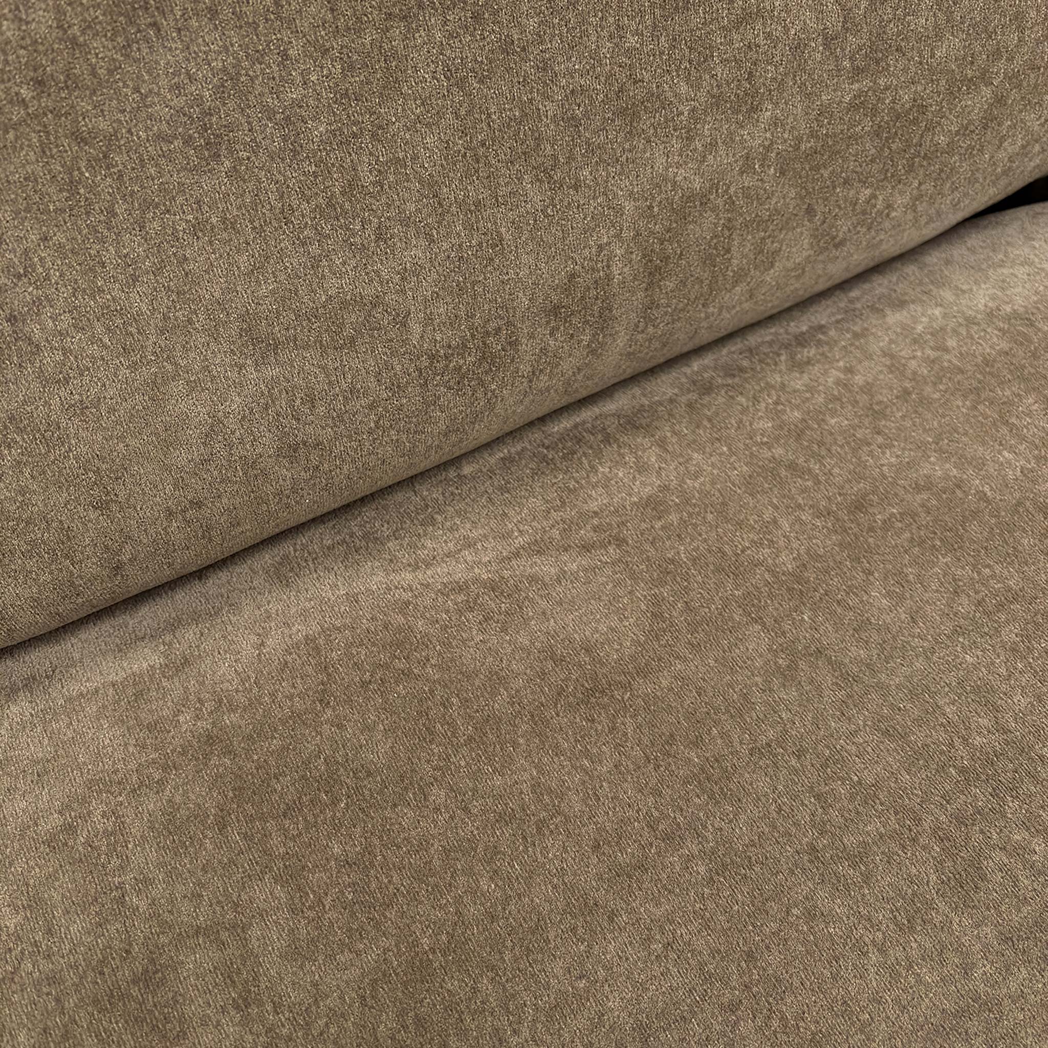 ‘Barney’ Espresso Brown Towel Velvet Formal Back Right Hand Facing Corner Sofa - Image 5