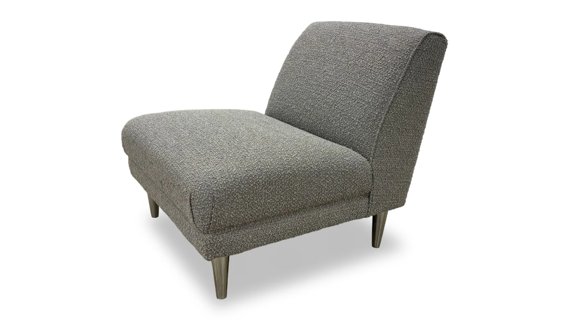 ‘Bellagio’ Boucle Grey Fabric Accent Chair - Image 5