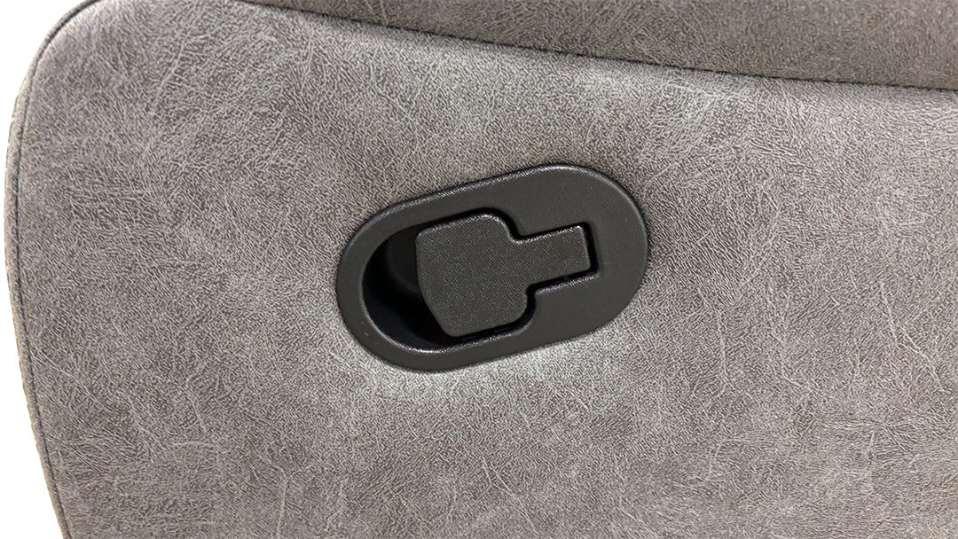 ‘Bennett’ Grey Endurance Fabric Manual Recliner 2 Seater Sofa - Image 7