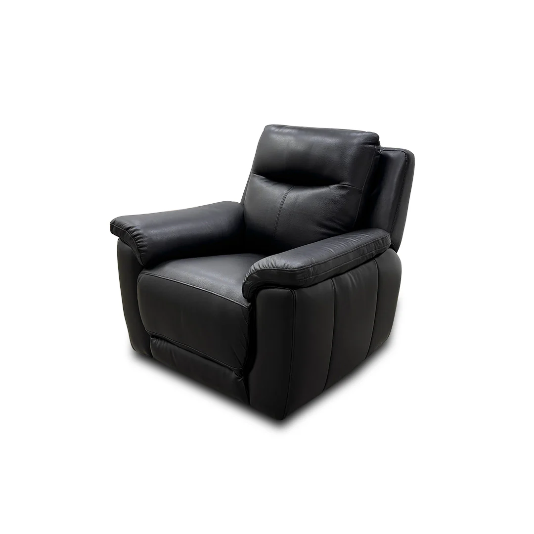 'Bobby' Leather Cat-35/02 Black Power Recliner Chair - Image 8