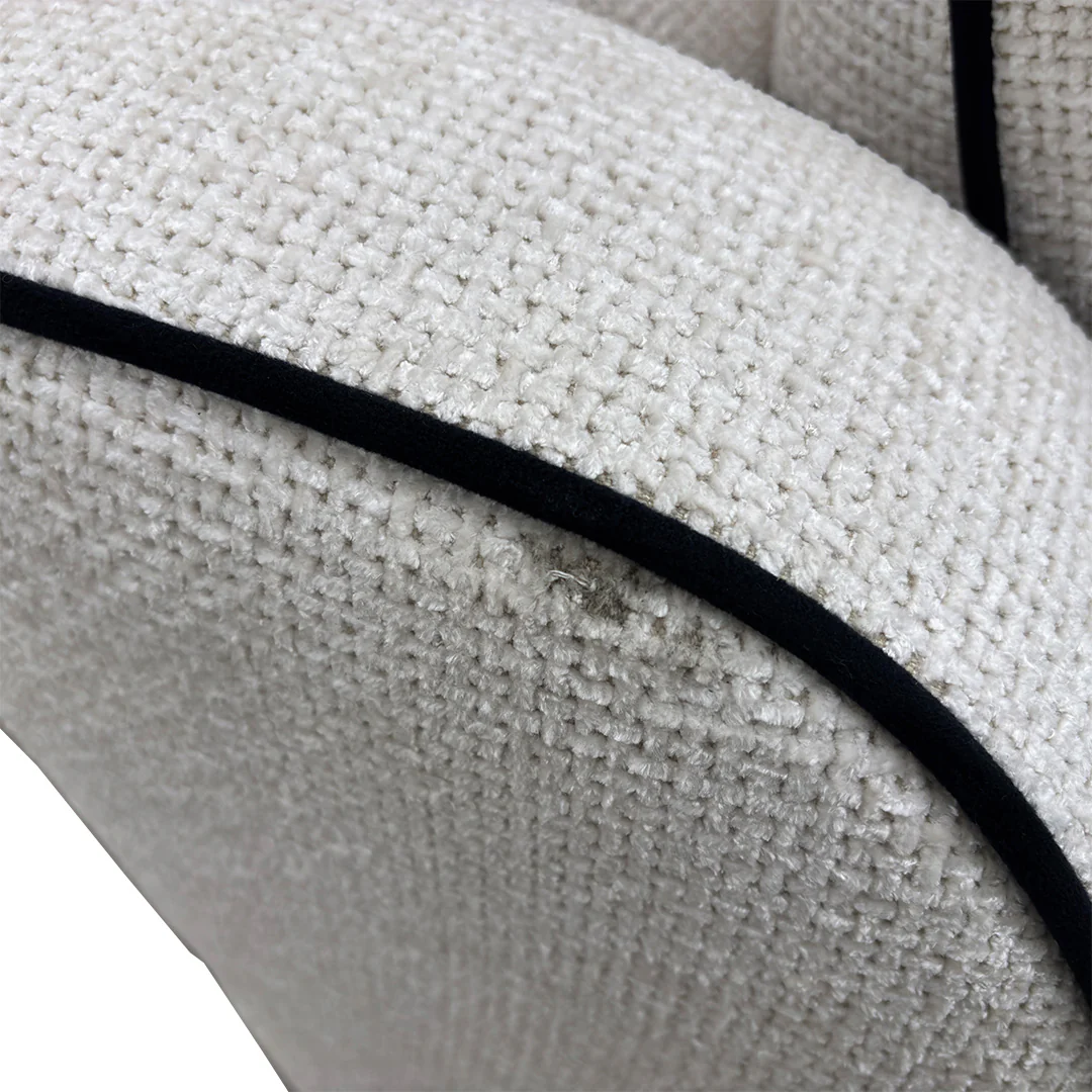 'Celine' Fabric Tuzzi Ivory Mchrome Scat Eb Cp Snuggler - Image 6