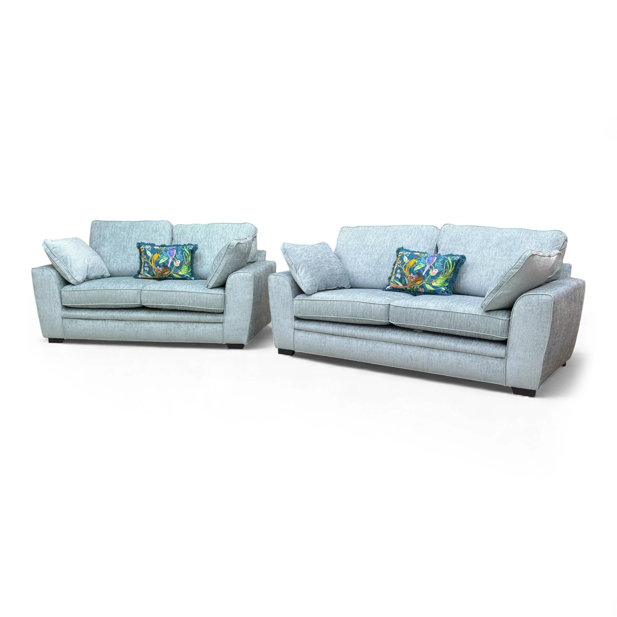 'Chalfont' Eau De Nil Fabric 3 + 2 Seater Sofa Set - Image 6