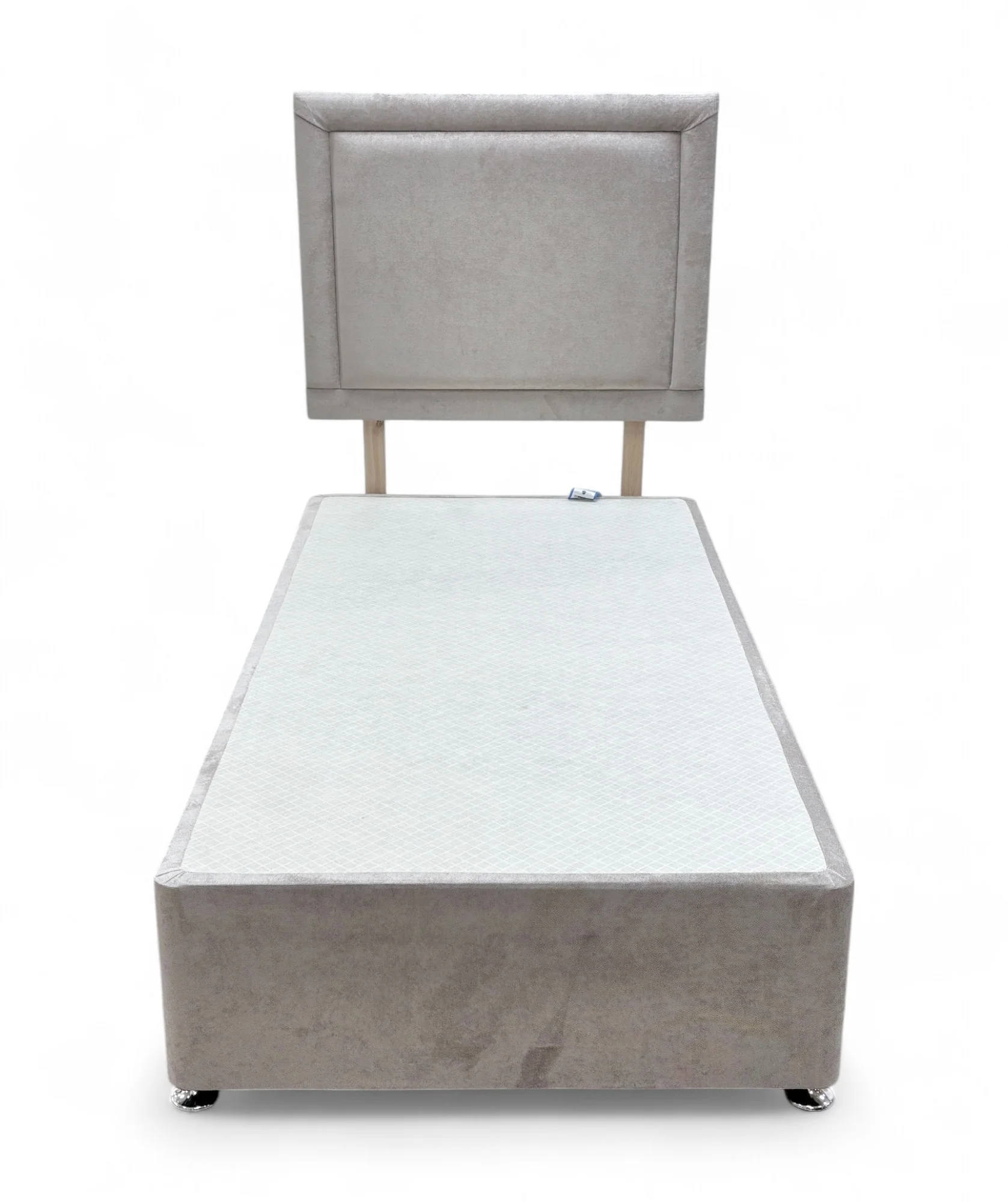‘Chaplin’ Verona Mushroom Fabric Single Bed - Image 3