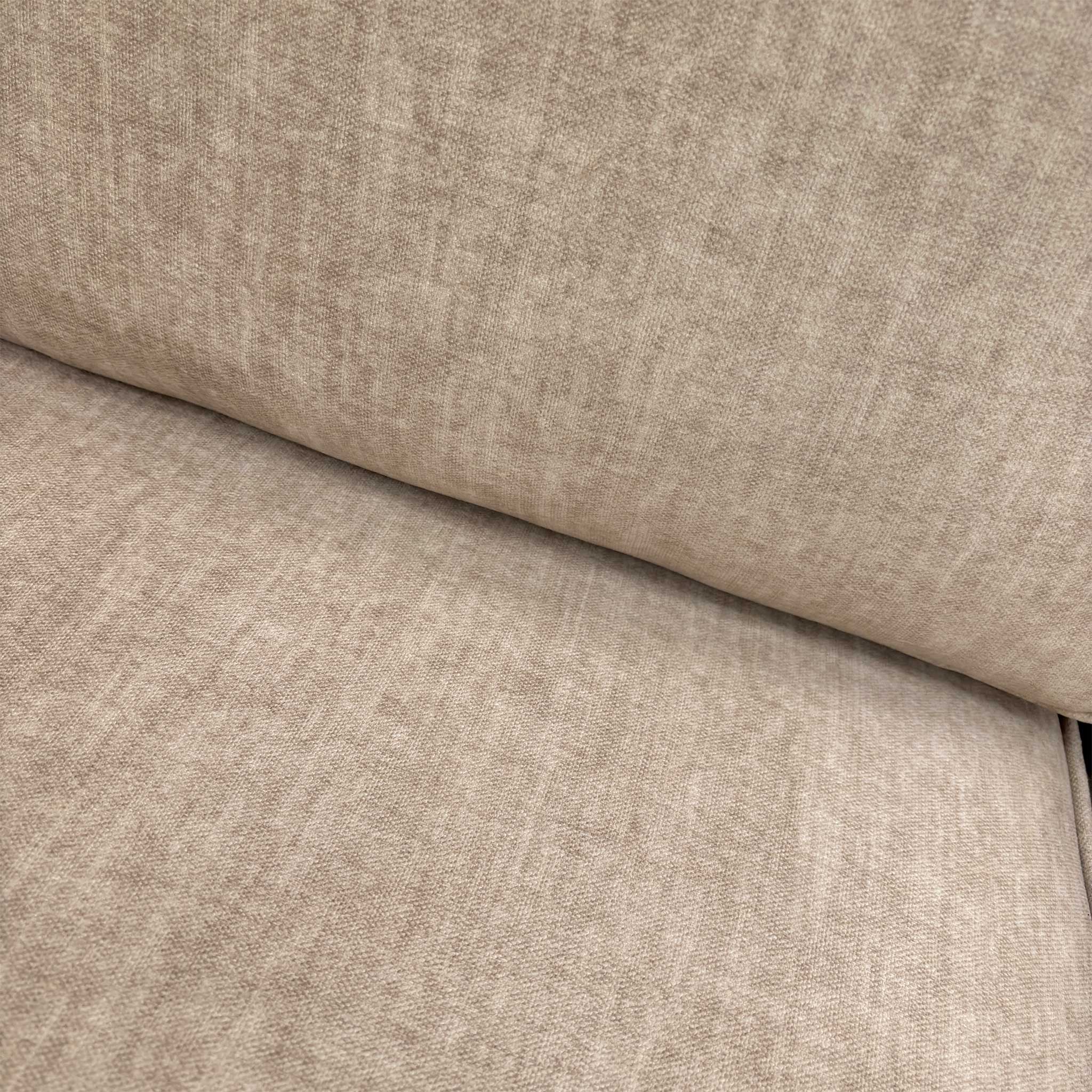 'Chelsea' Beige Vogue Velvet Formal Back 4 Seater Split Frame Sofa - Image 6
