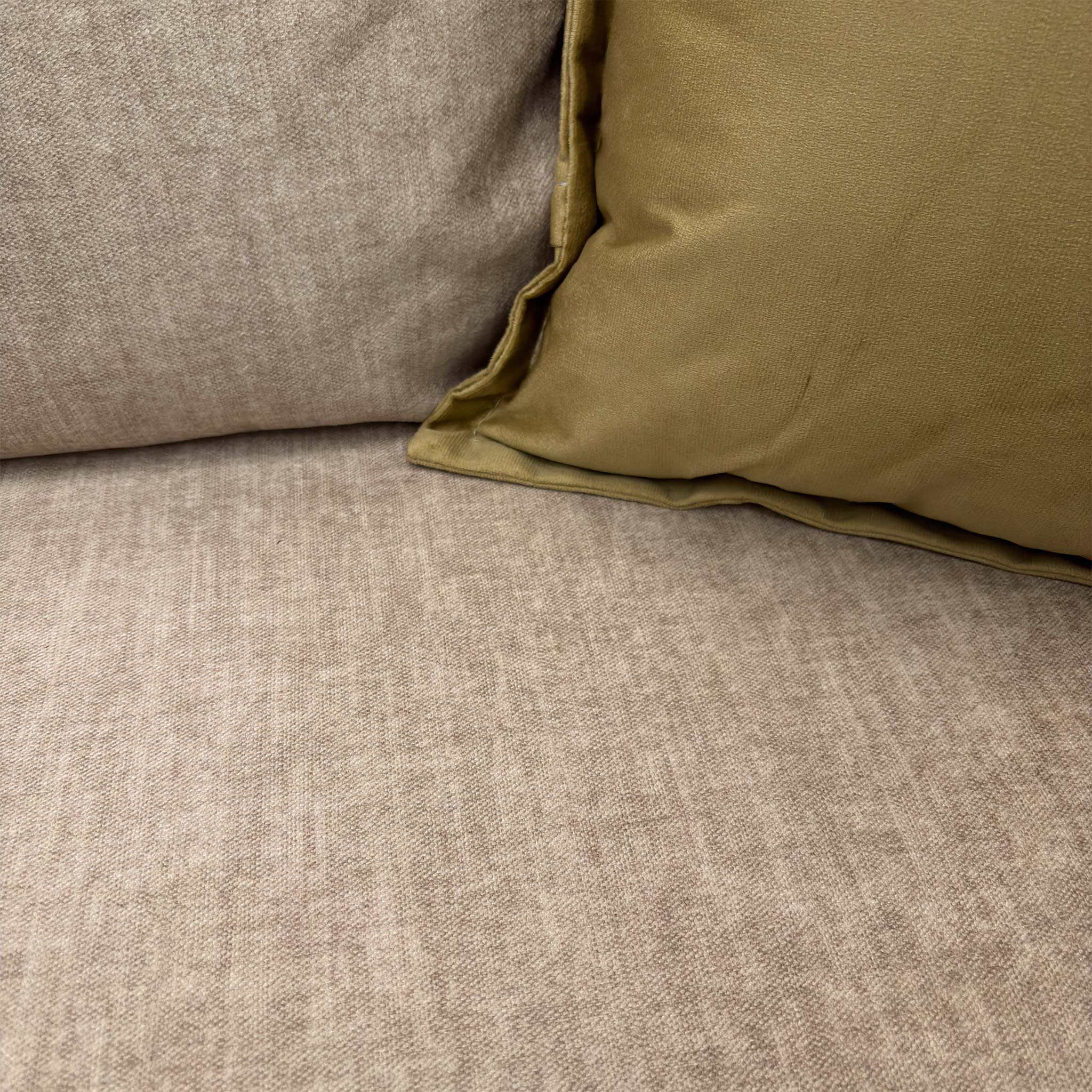 'Chelsea' Beige Vogue Velvet Formal Back Snuggler Chair - Image 5