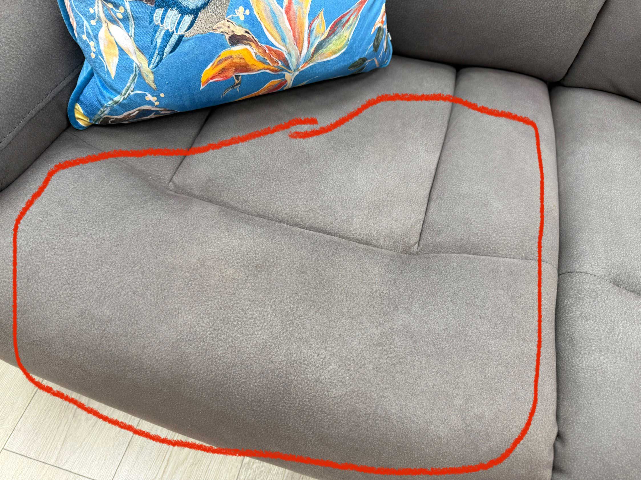 ‘Cinemax’ Nappa Grey Velvet 2 Seater Power Recliner Sofa - Image 13