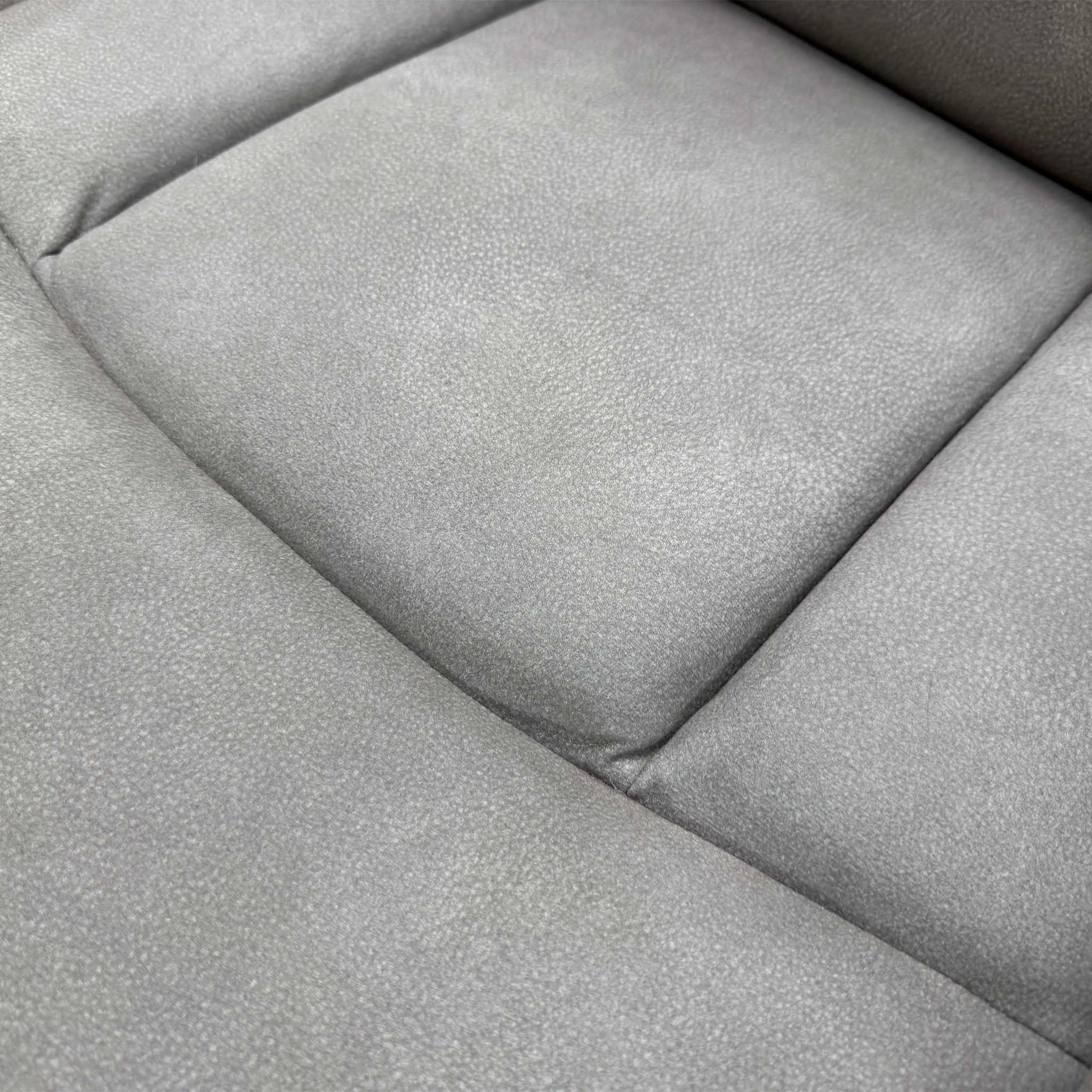 ‘Cinemax’ Nappa Grey Velvet 2 Seater Power Recliner Sofa - Image 5