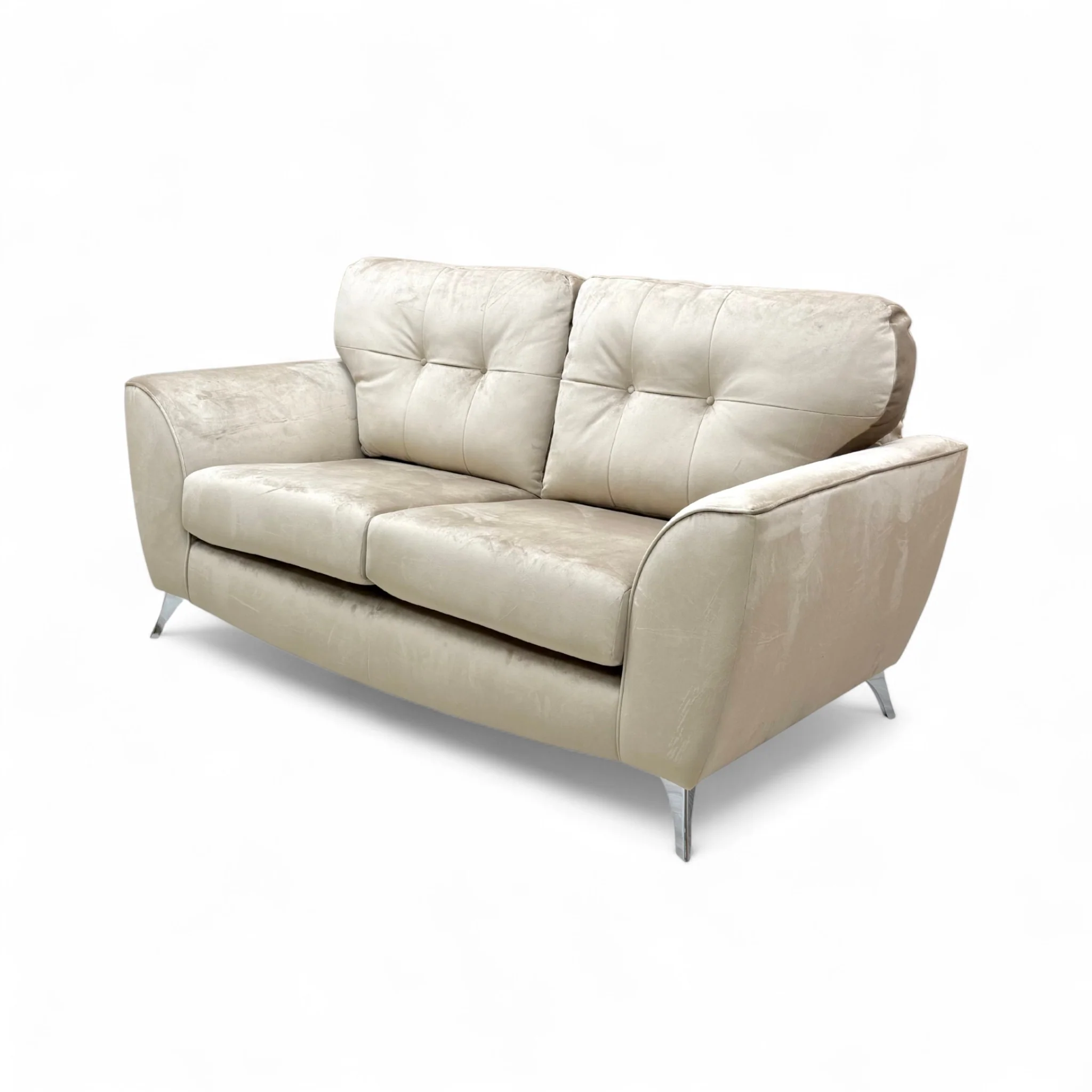 'Dawson' Mink Dawson Velvet 2 Seater Sofa - Image 6