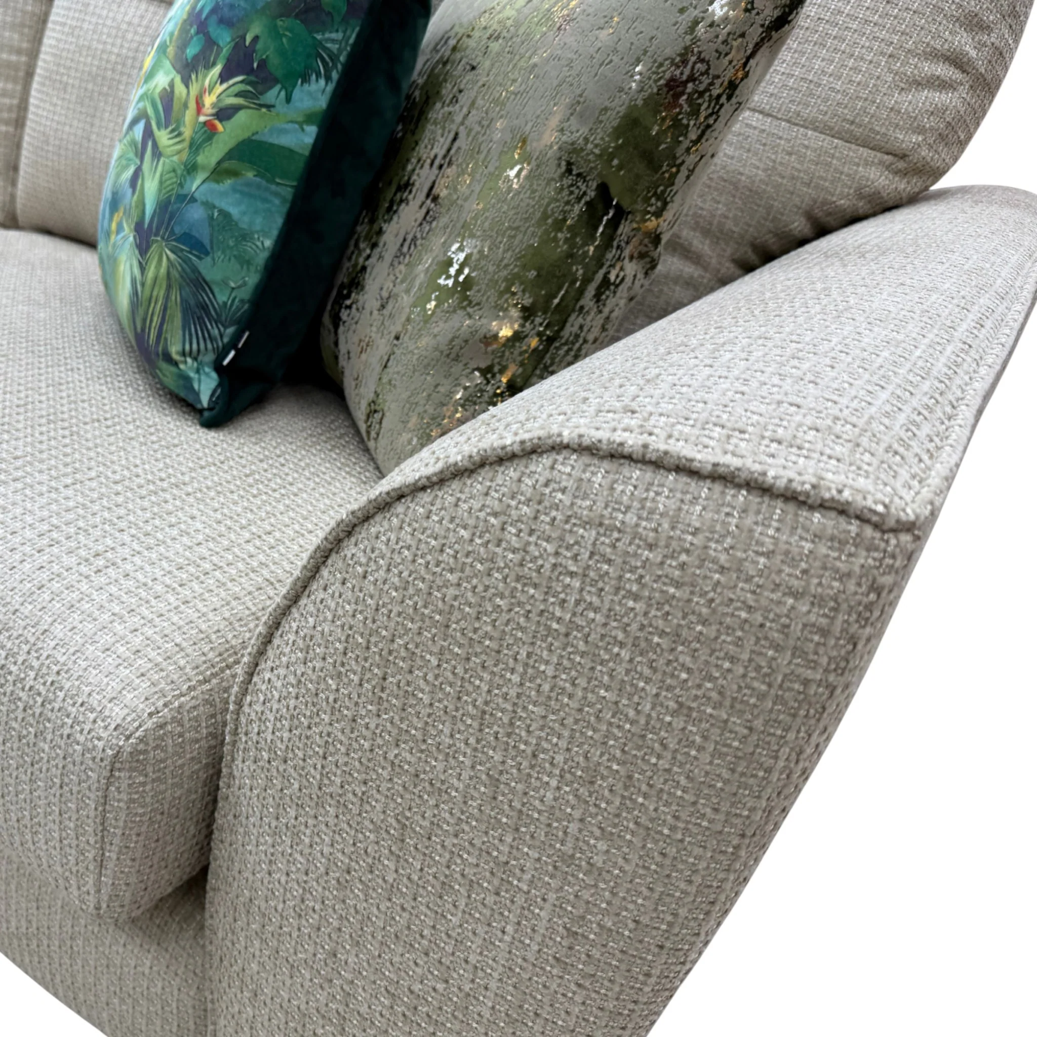 'Dawson' Wheat Dawson Plain 4 Seater Sofa - Image 5
