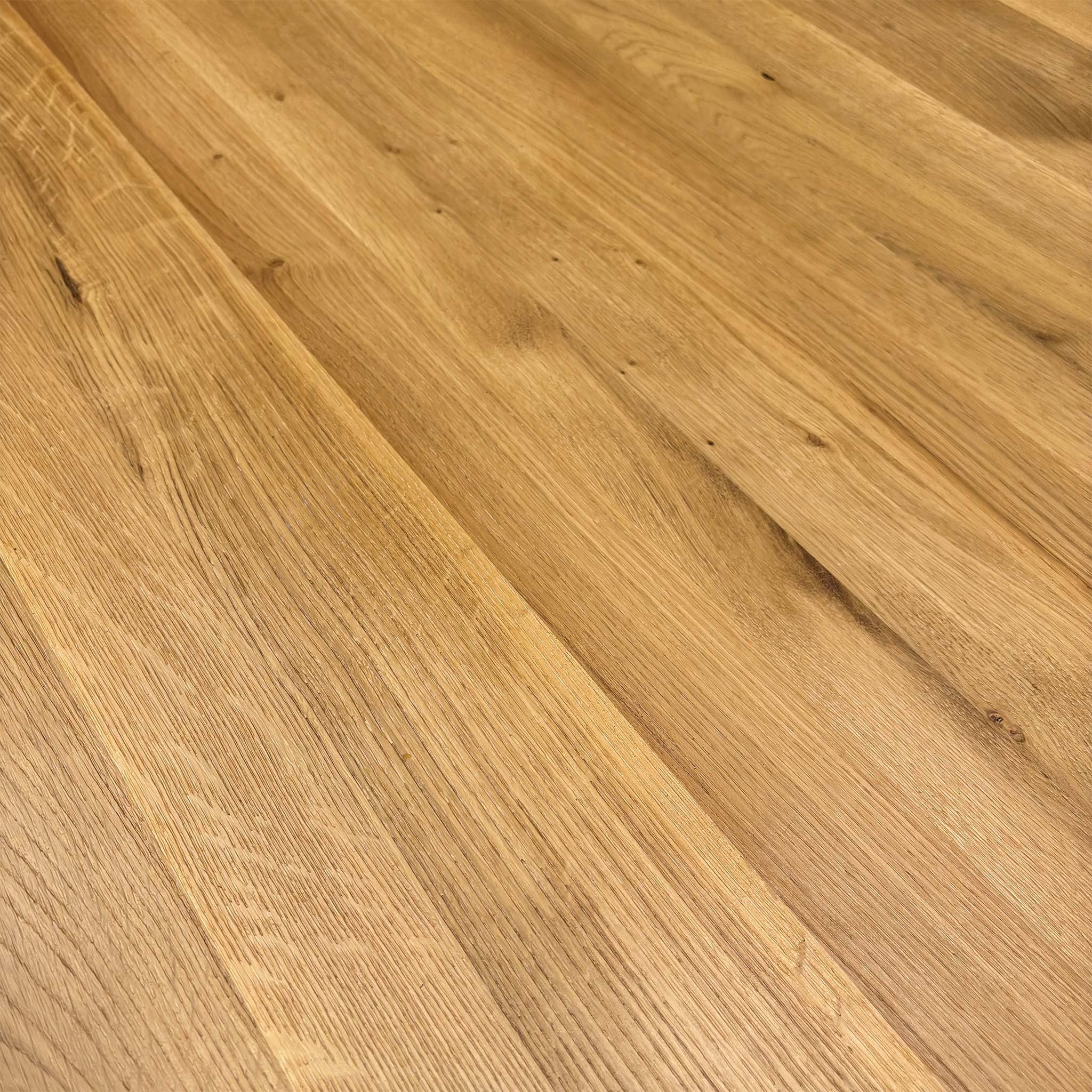‘Earth’ Solid Oak Large 190cm Fixed Dining Table - Image 5