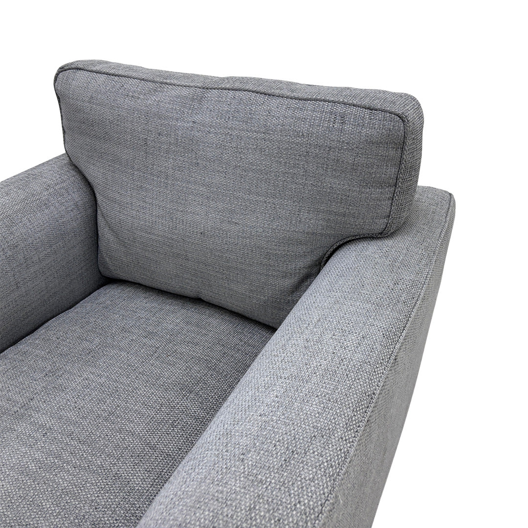 ‘Elora’ Kento Aqua Blue Standard Fabric Armchair - Image 4