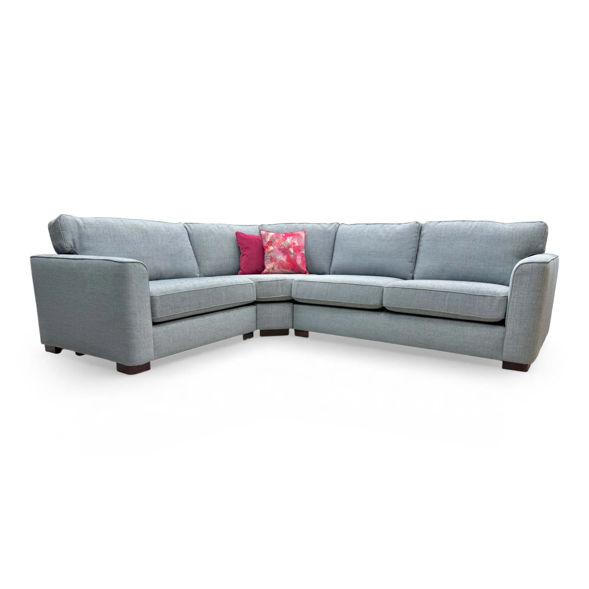 'Elora' Kento Deep Sea Grey Dbf Woven Fabric Left Hand Facing Corner Sofa