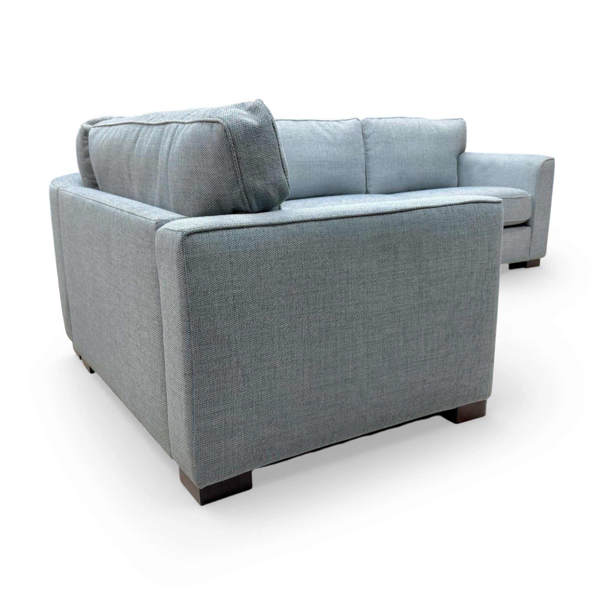 'Elora' Kento Deep Sea Grey Dbf Woven Fabric Left Hand Facing Corner Sofa - Image 6