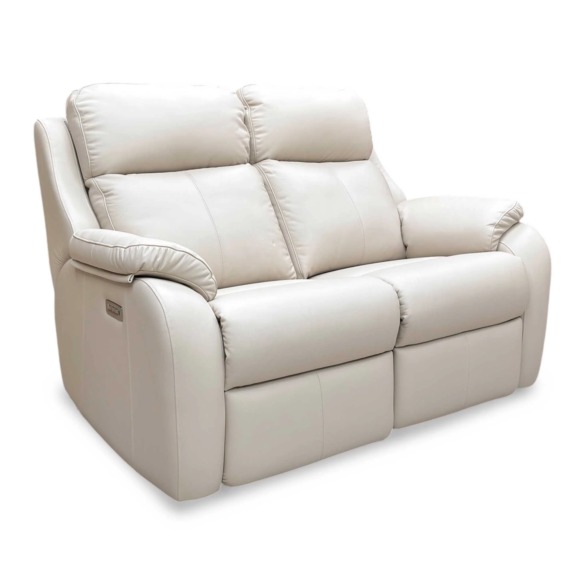 G Plan ‘Kingsbury’ L843 Cambridge Stone Leather 2 Seater Power Recliner Sofa with Power Headrests and Power Lumbar - Image 4