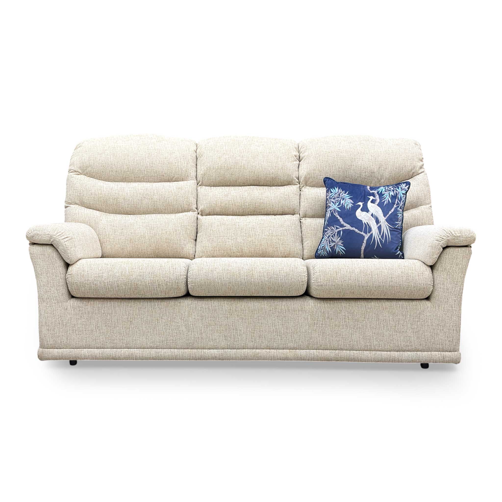 G Plan 'Malvern' C932 Rush Sand Fabric 3 Cushion 3 Seater Sofa - Image 4
