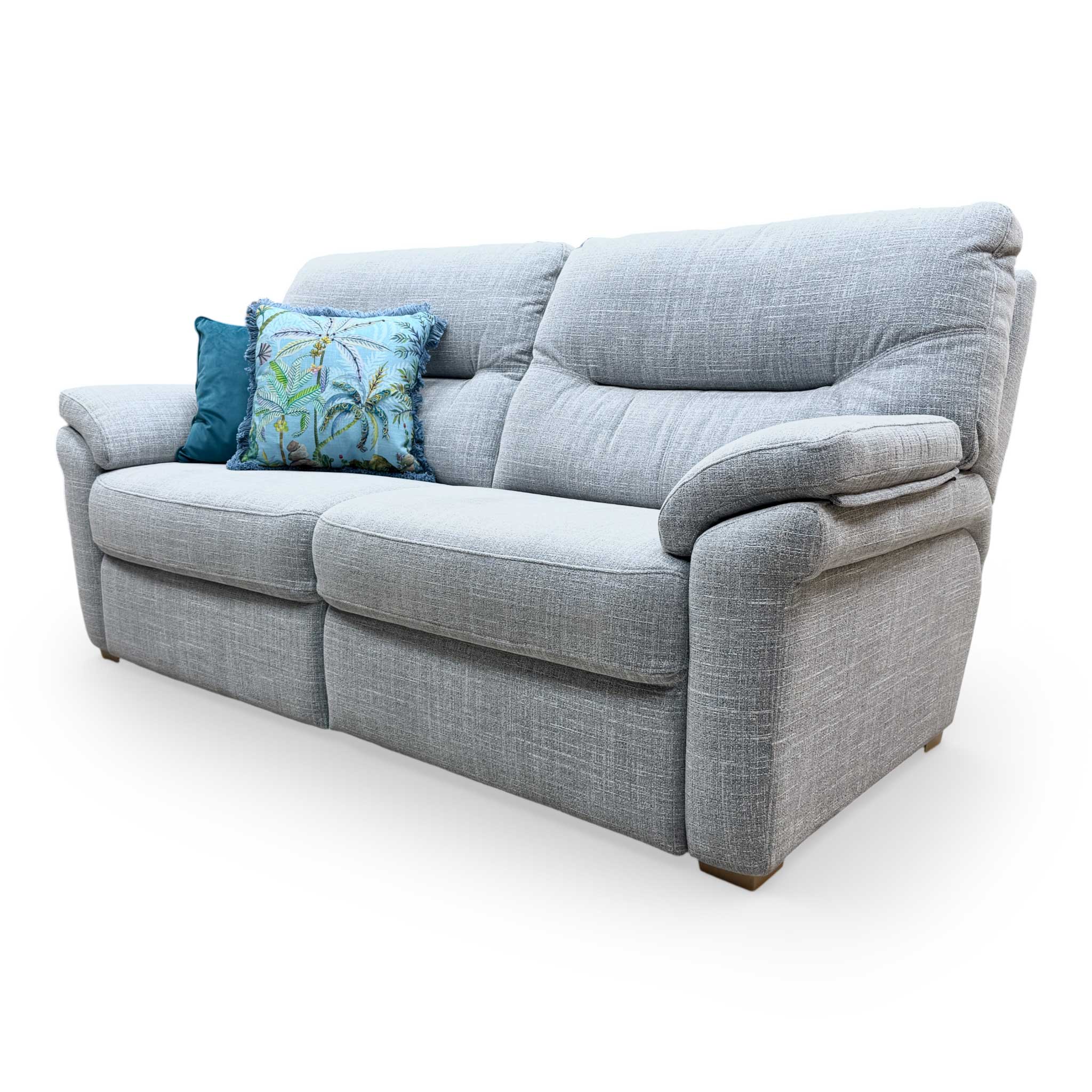 G Plan 'Seattle' B932 Beach Duck Egg Fabric 3 Seater Sofa - Image 6