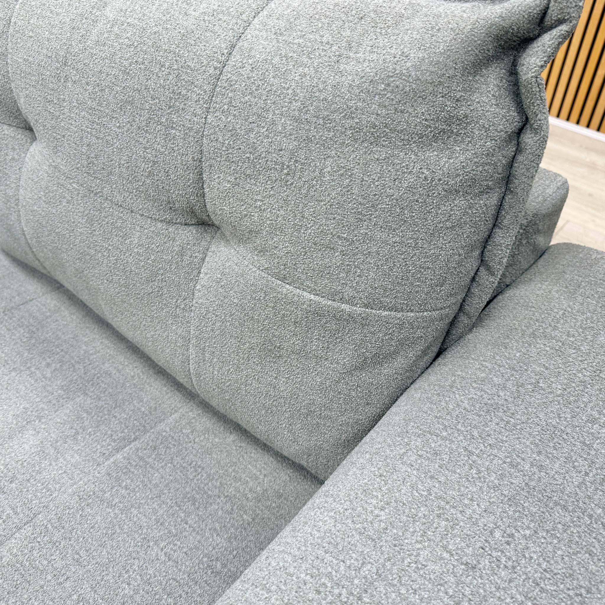 'Goliath' Oxford Grey Right Hand Facing Corner Sofa with Storage Drawers - Image 5