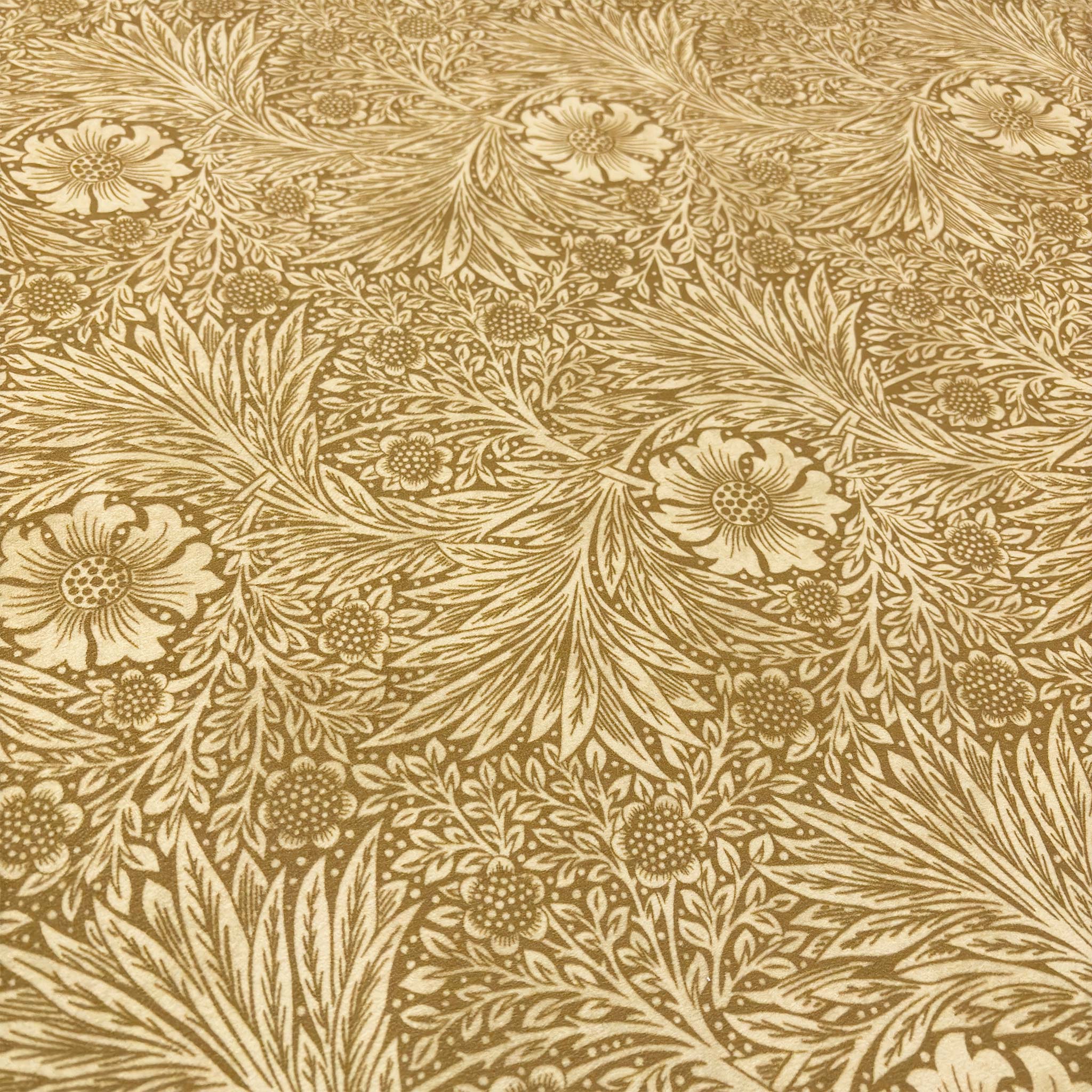 ‘Iris’ Yellow Velvet Floral Patterned Footstool - Image 5