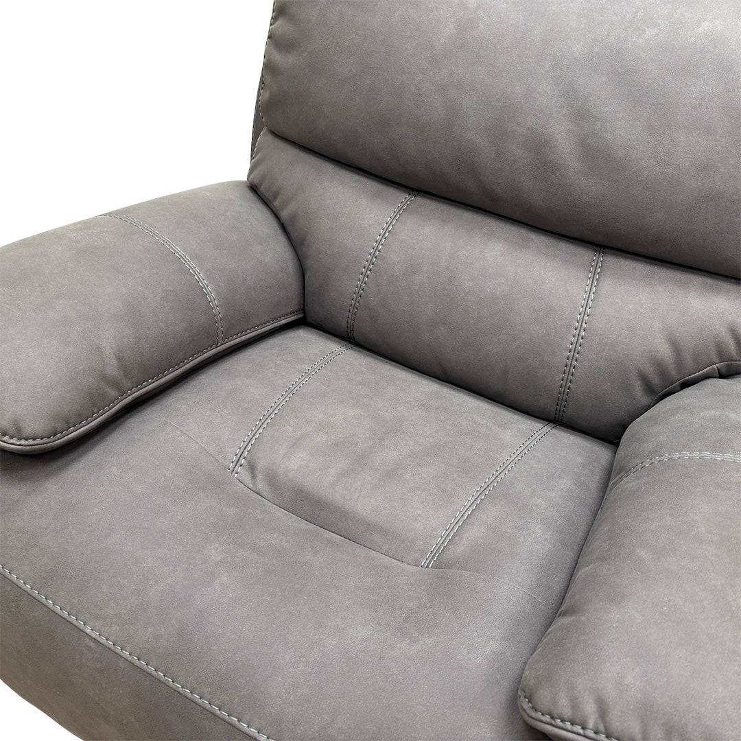‘Link’ Grey Heavy Duty Fabric Armchair - Image 5