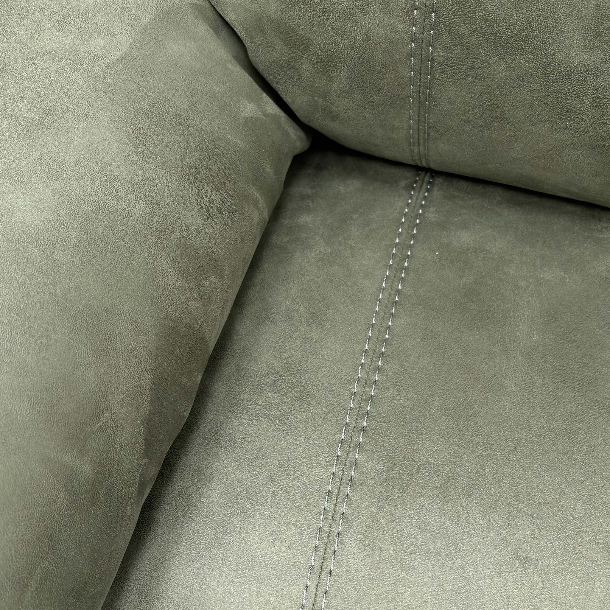 ‘Moreno' Bfa-Ori-R12 Olive Green Suede Fabric Power Recliner 2 Corner 2 Sofa - Image 9