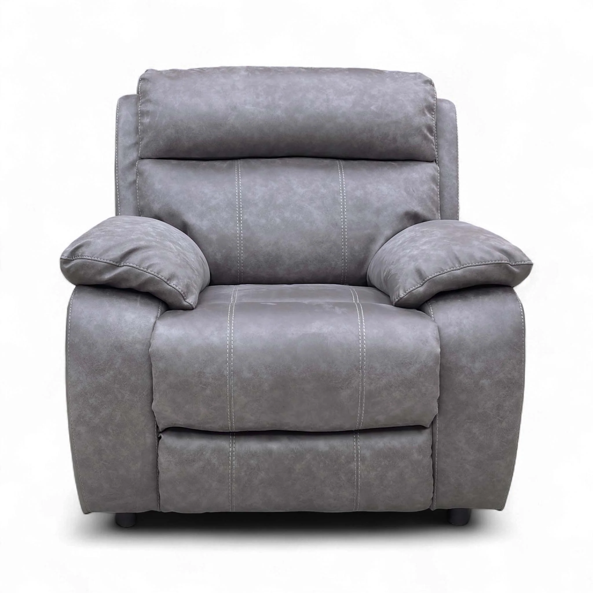 ‘Moreno’ Bfa-Ori-R25 Taupe Grey Heavy Duty Suede Fabric Armchair - Image 4