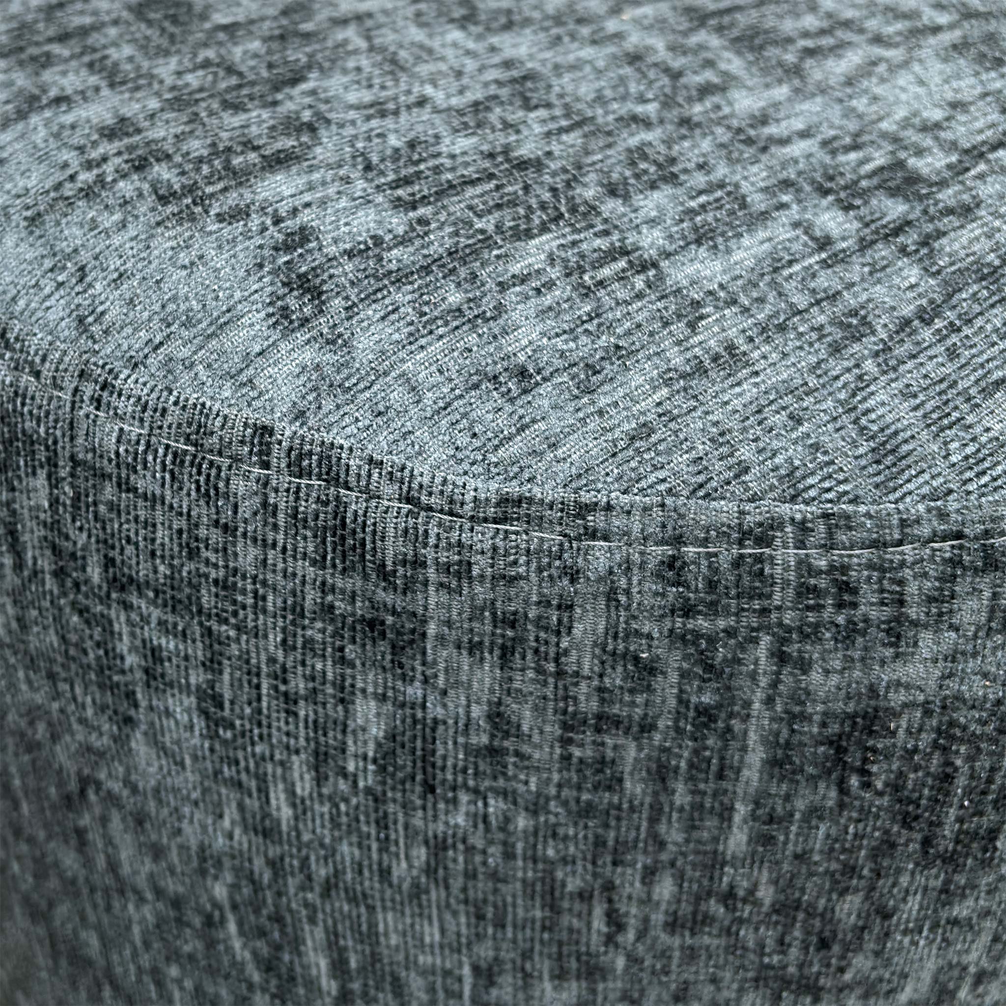 'Oslo’ Charcoal Fabric Footstool - Image 5