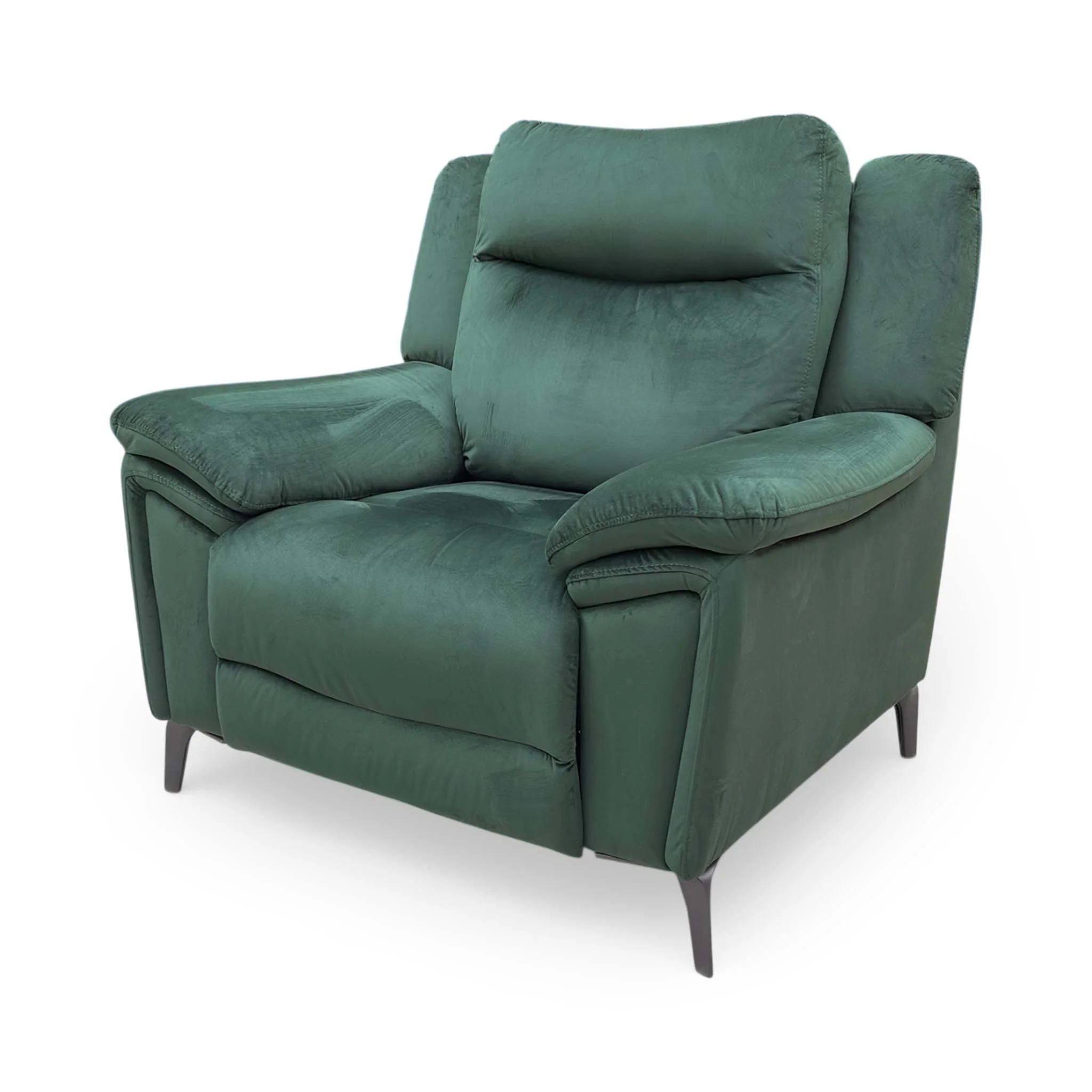 ‘Panache’ Opulence Bottle Green Velvet Power Recliner Chair with Power Headrest and Heated Seat - Image 9