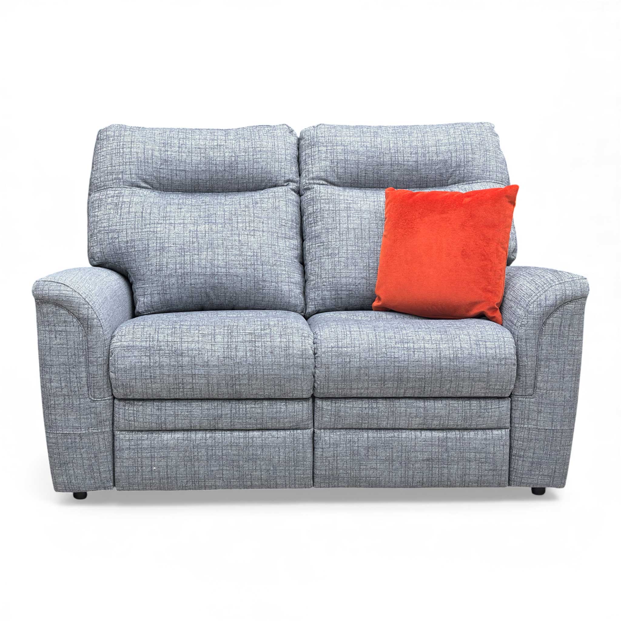 Parker Knoll ‘Hudson’ Dash Blue 001497-0080 Woven Fabric 2 Seater Sofa - Image 4