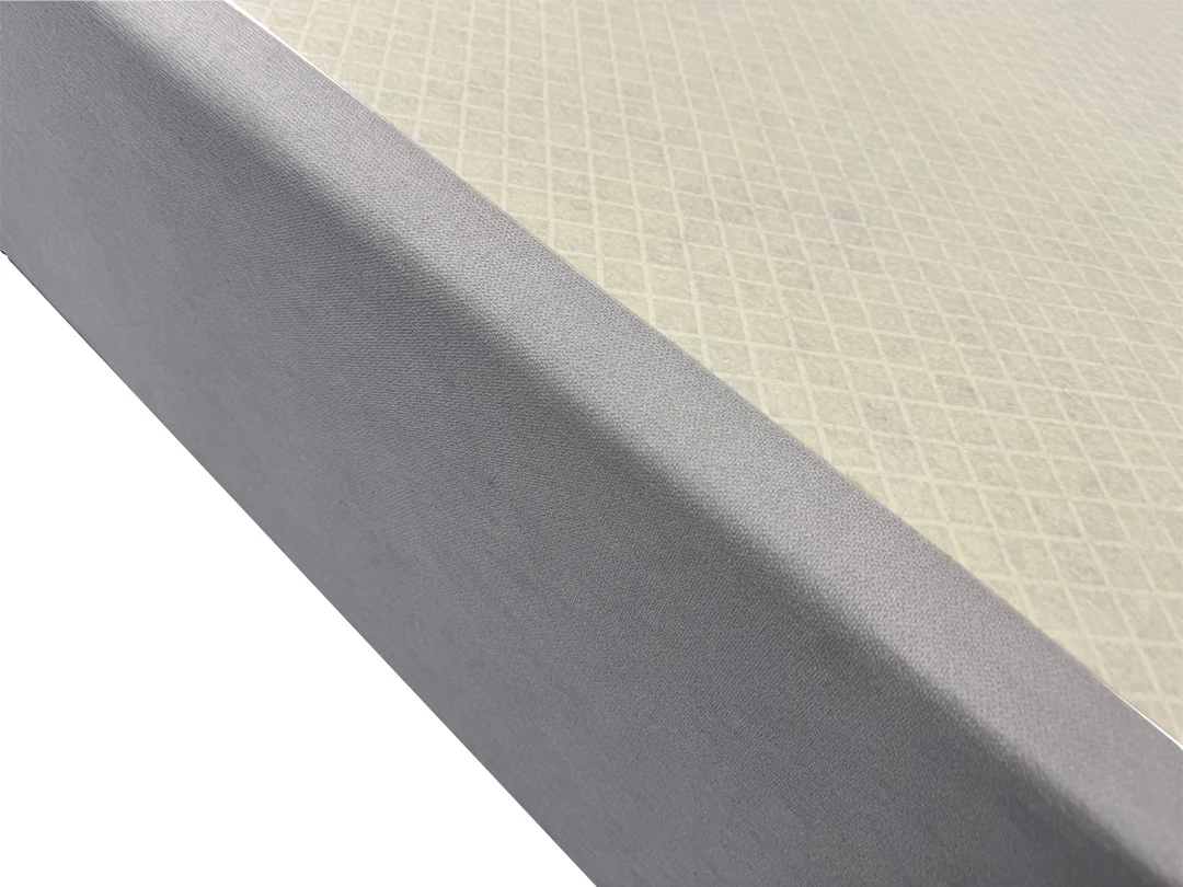 'Roma' Silver Velvet Divan Base + Headboard - Super King - Image 4