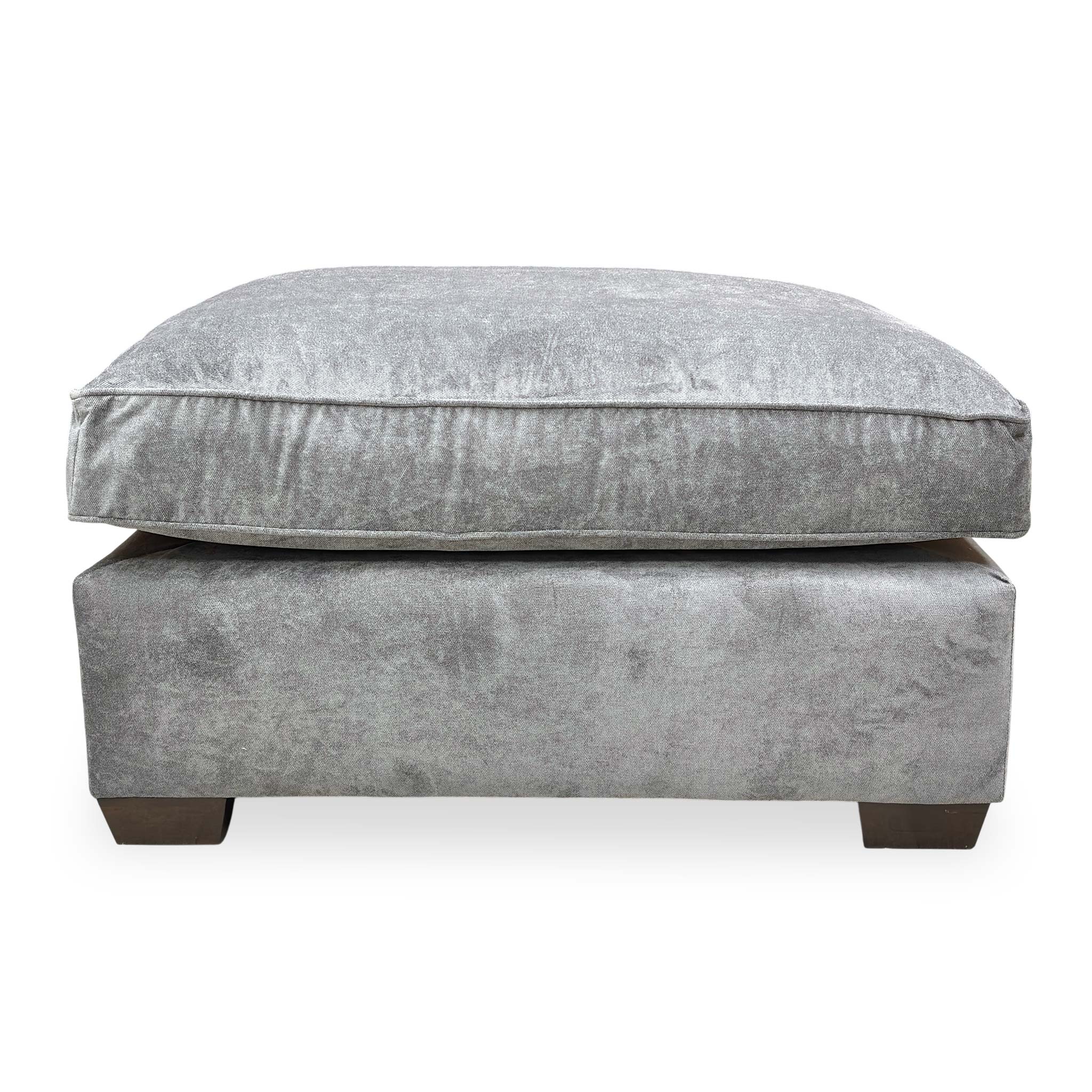 ‘Rosie' Kingston Grey Fabric Footstool - Image 4