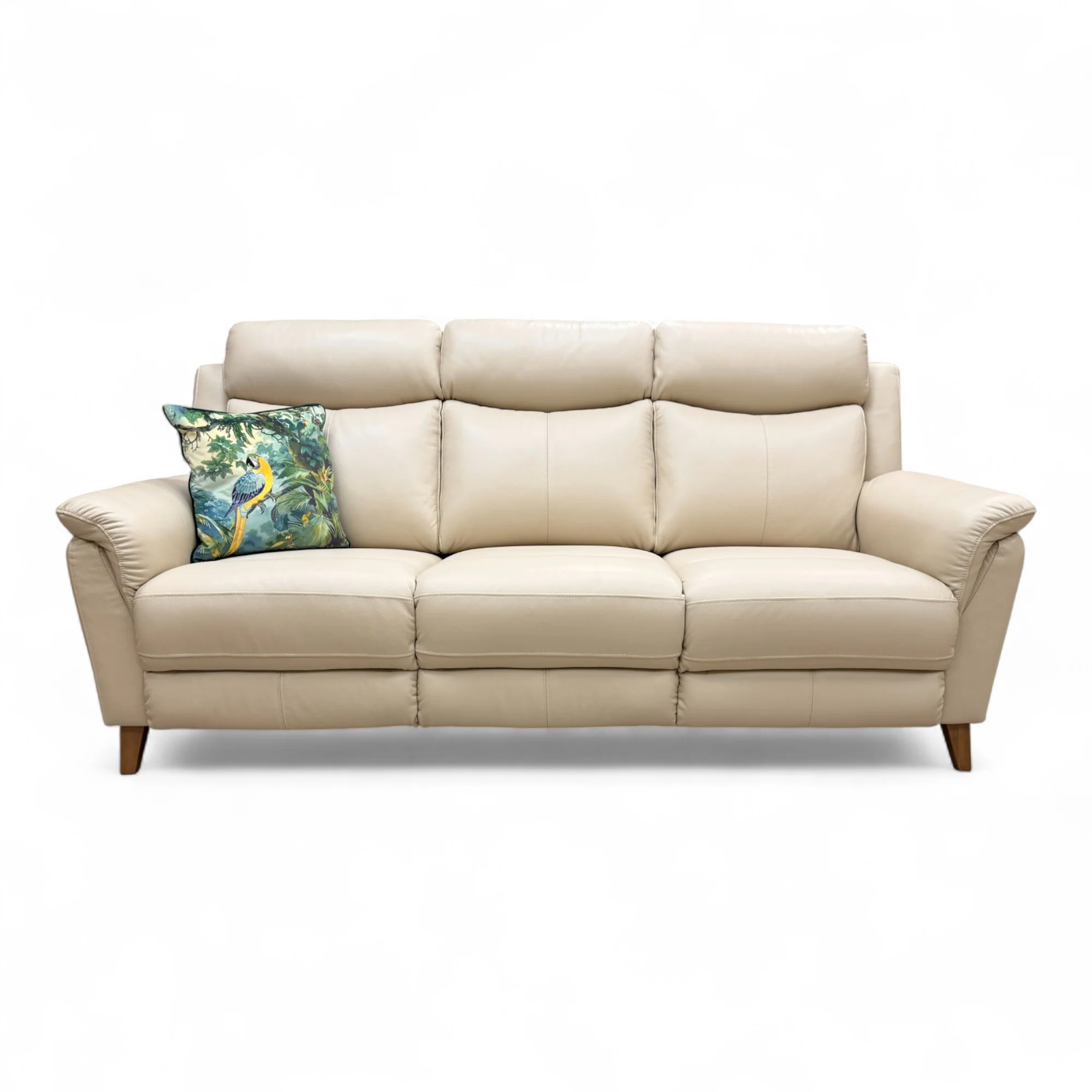 ‘Sienna' Bone China Leather 3 Seater Sofa - Image 4
