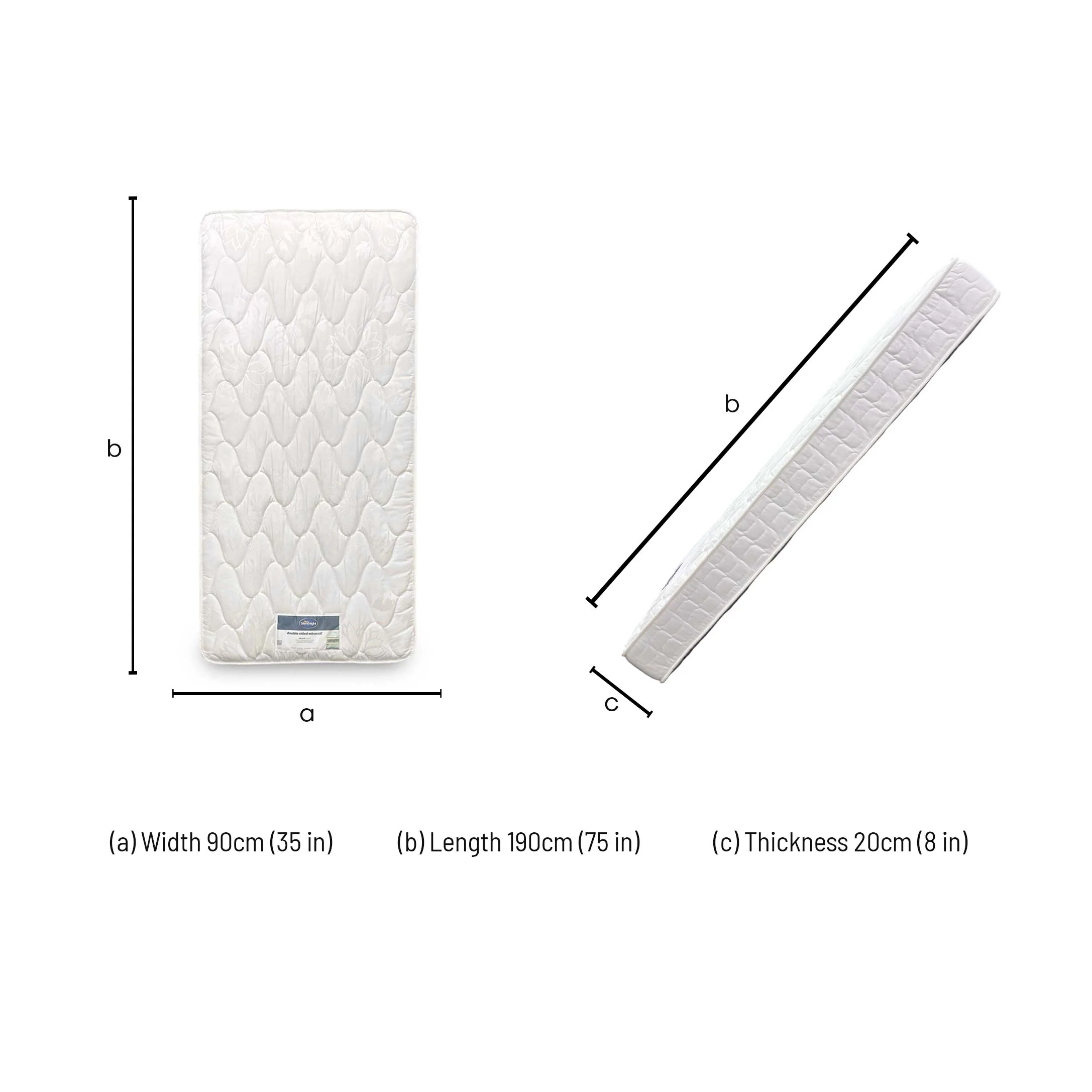 Silentnight Comfort Miracoil Memory Mattress - Single - Image 6