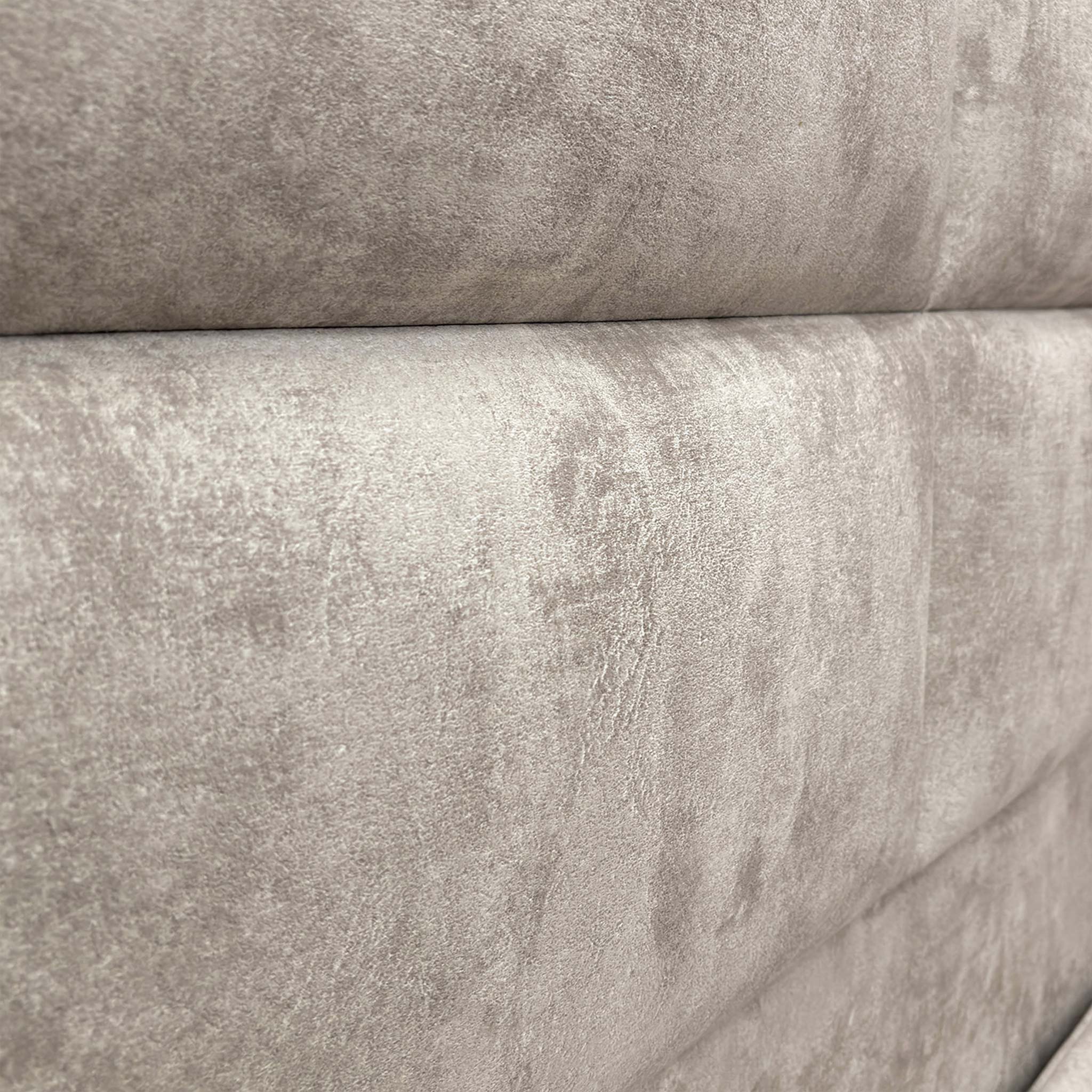 Sleep Story ‘Cadmore’ Dapple Brown Velvet Floor Standing Headboard + Double End Lift Ottoman Base - King - Image 5