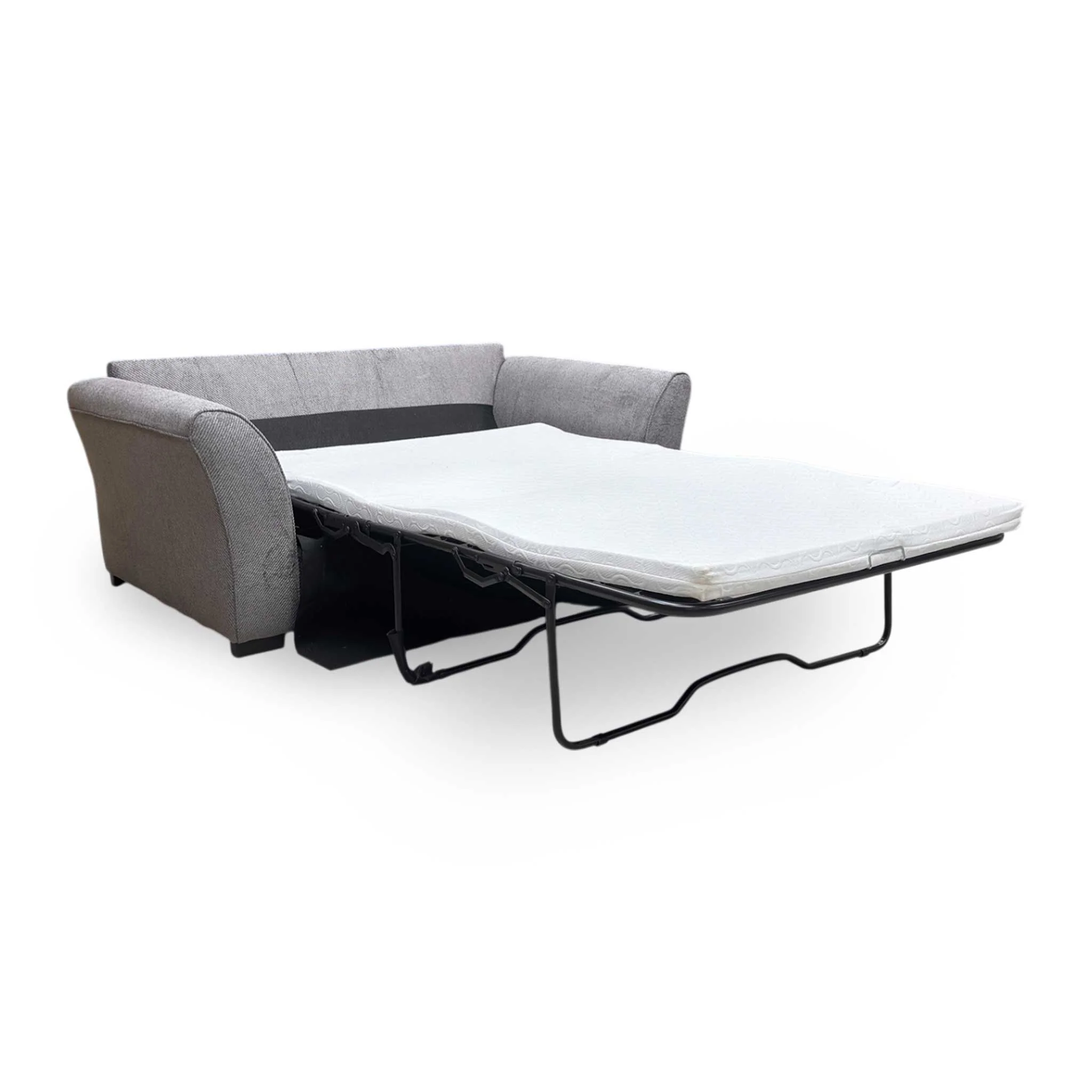 ‘Sophie’ Sultan Dark Grey Woven Fabric 2 Seater Sofa bed - Image 8