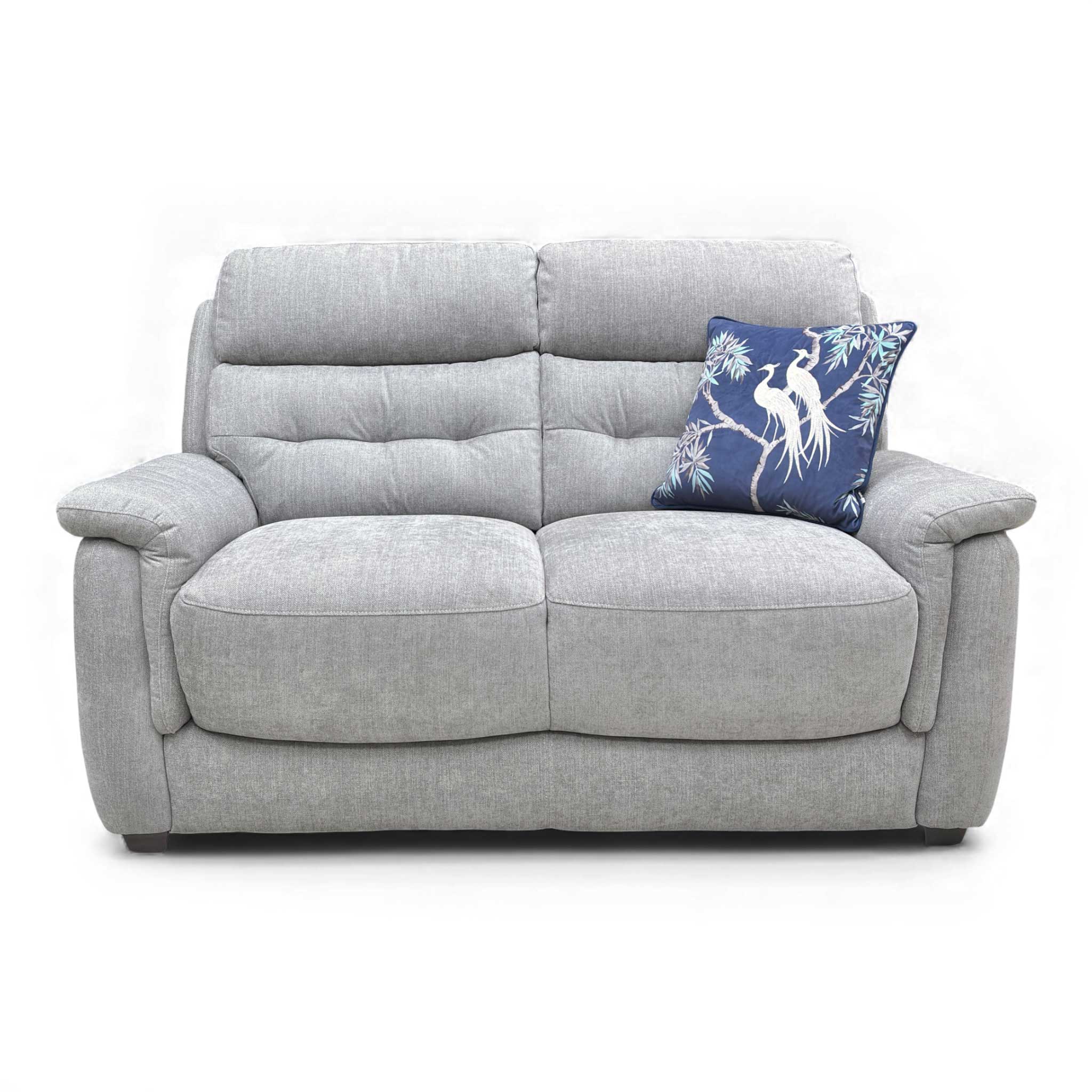 'Springer' Fab-Meo-R27 Pewter Fabric 2 Seater Sofa - Image 4