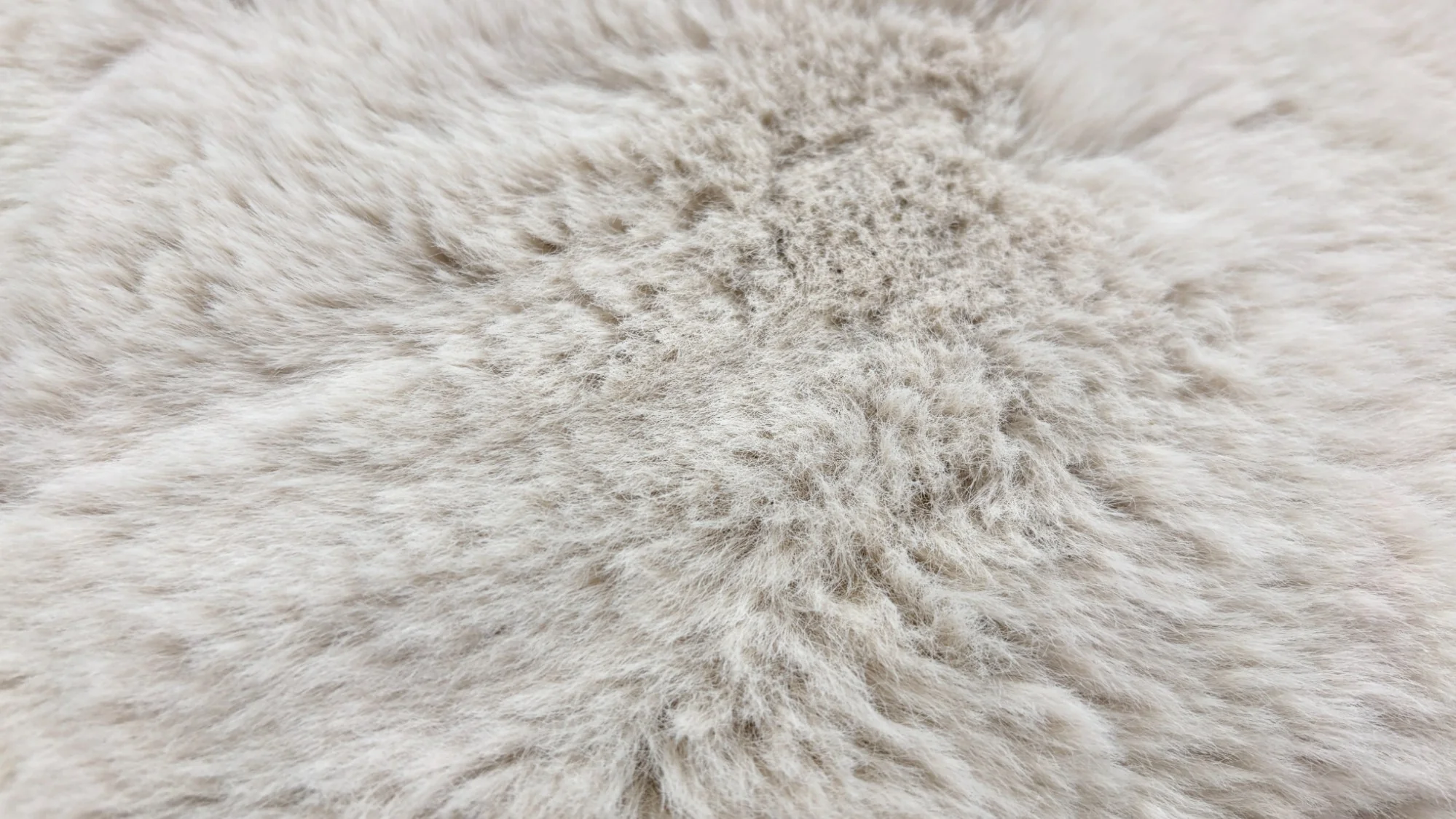 ‘Stacked' Fluffy Mikah Ivory Funky Footstool - Image 4
