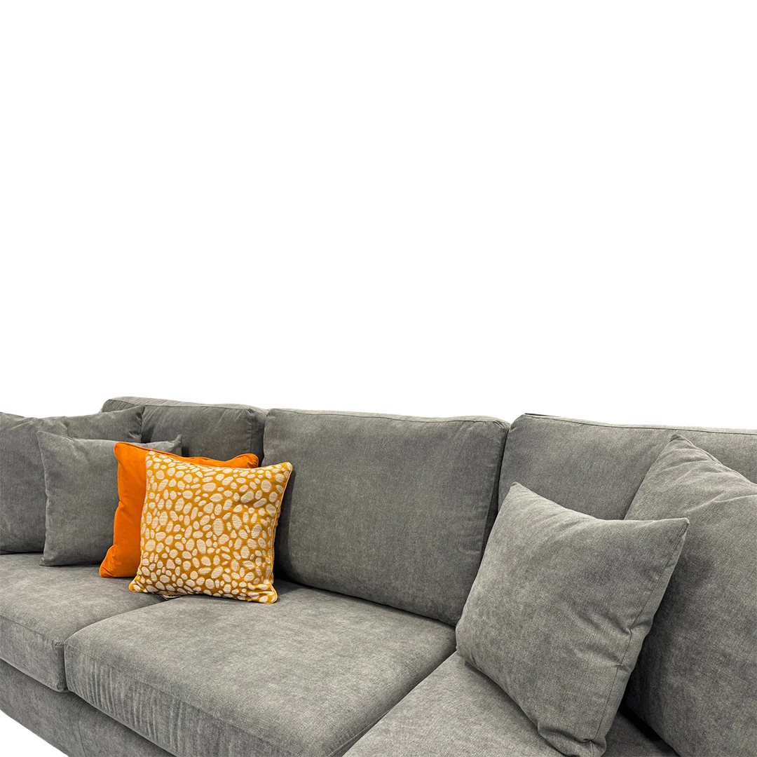 'Stratus' Graphite Gracelands Fabric Right Hand Facing Corner Chaise Sofa - Image 4