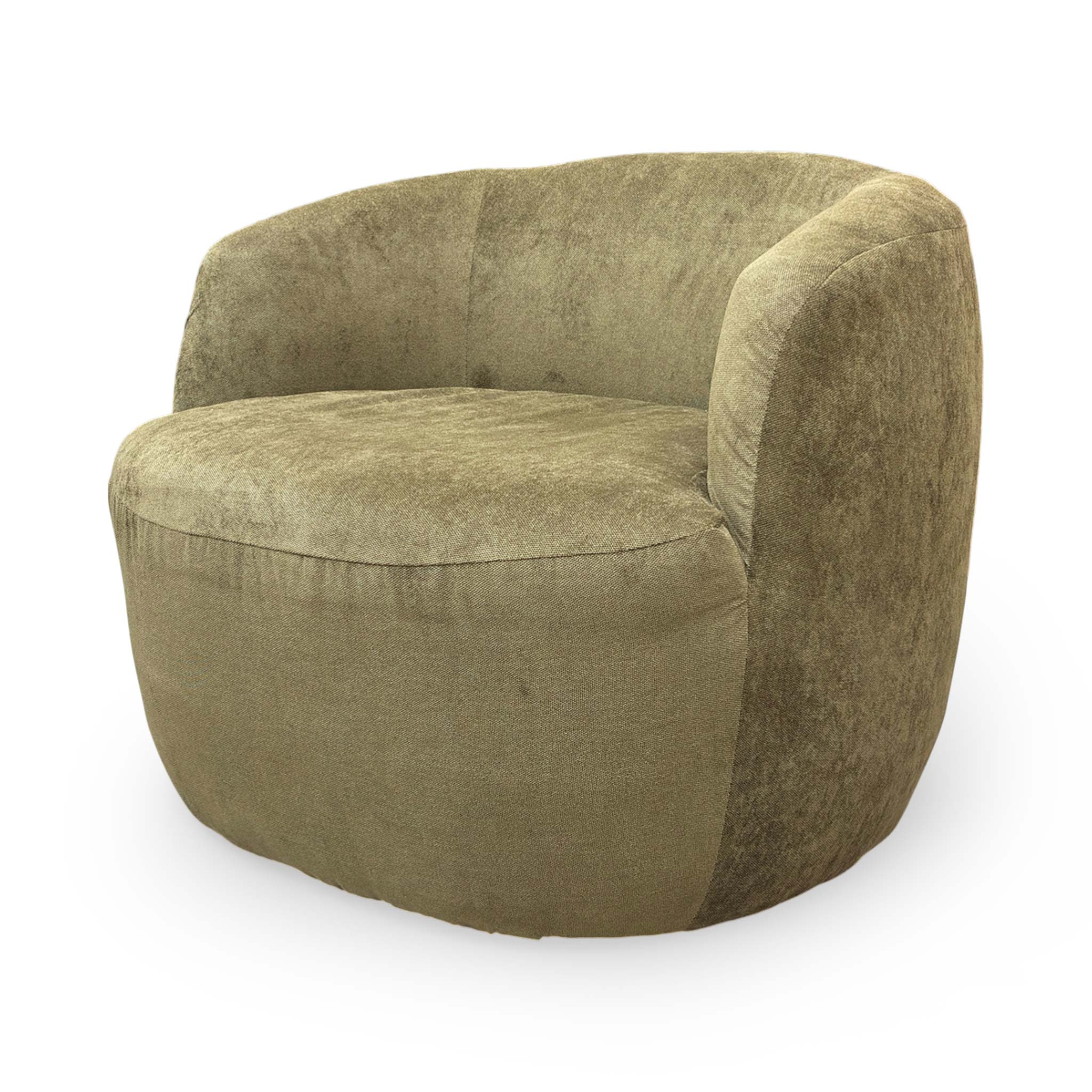 ‘Terry’ Sage Green Fabric Swivel Accent Chair - Image 6