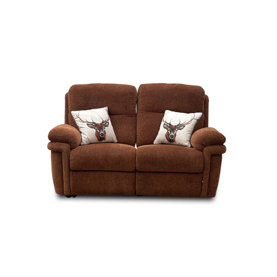 'Toledo' Pumpkin Fabric 2 Seater Sofa - Image 3