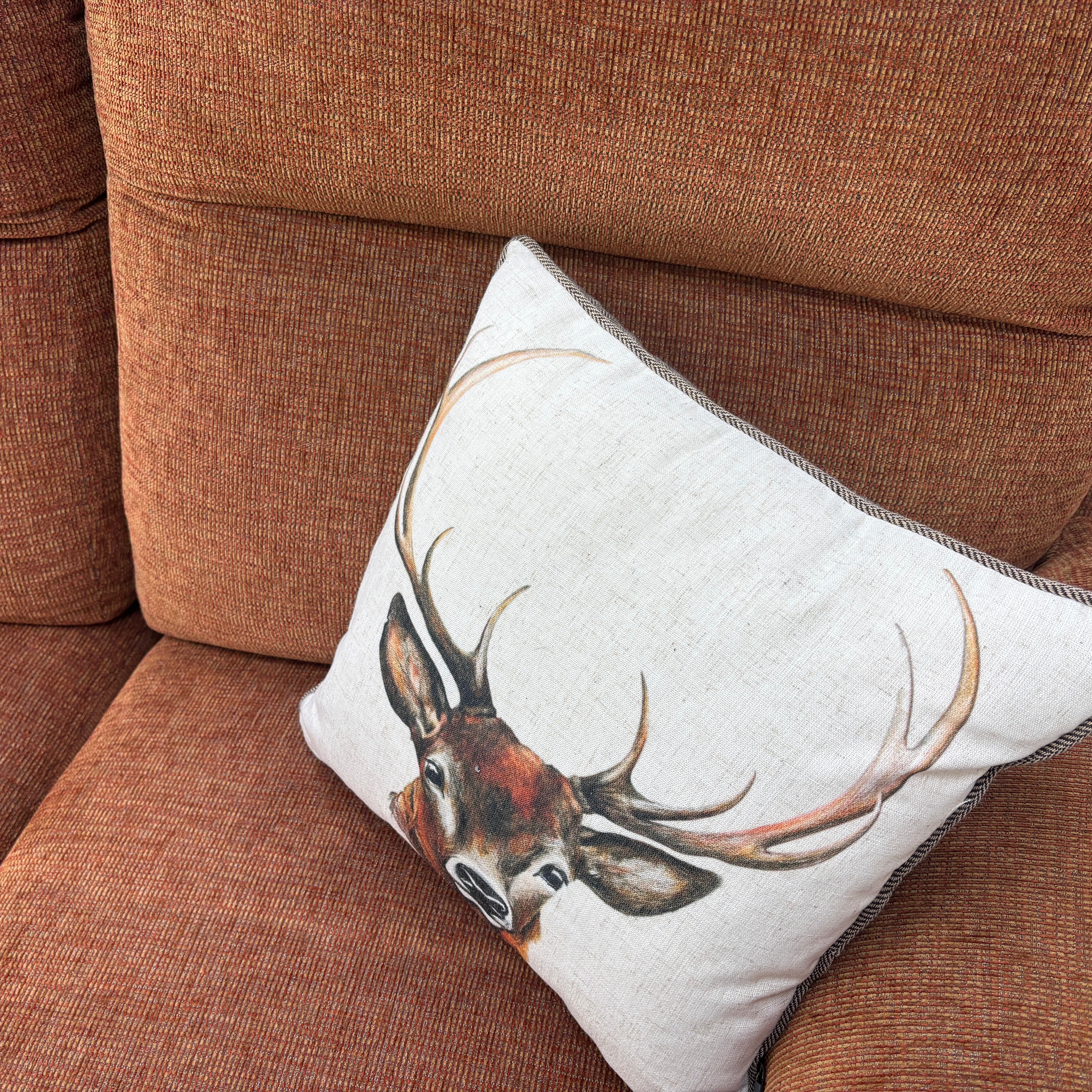 'Toledo' Pumpkin Fabric 2 Seater Sofa - Image 4