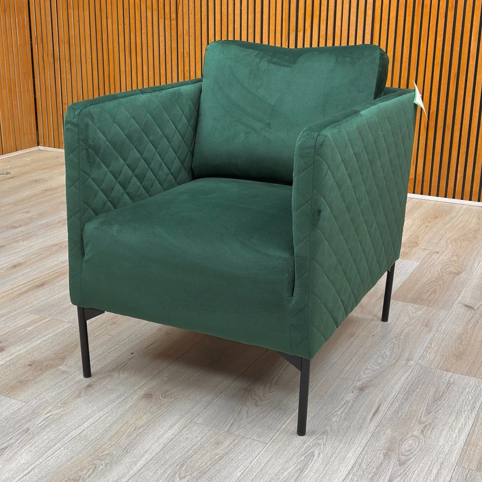 'Tub' Forest Sensual Velvet Accent Chair - Image 3