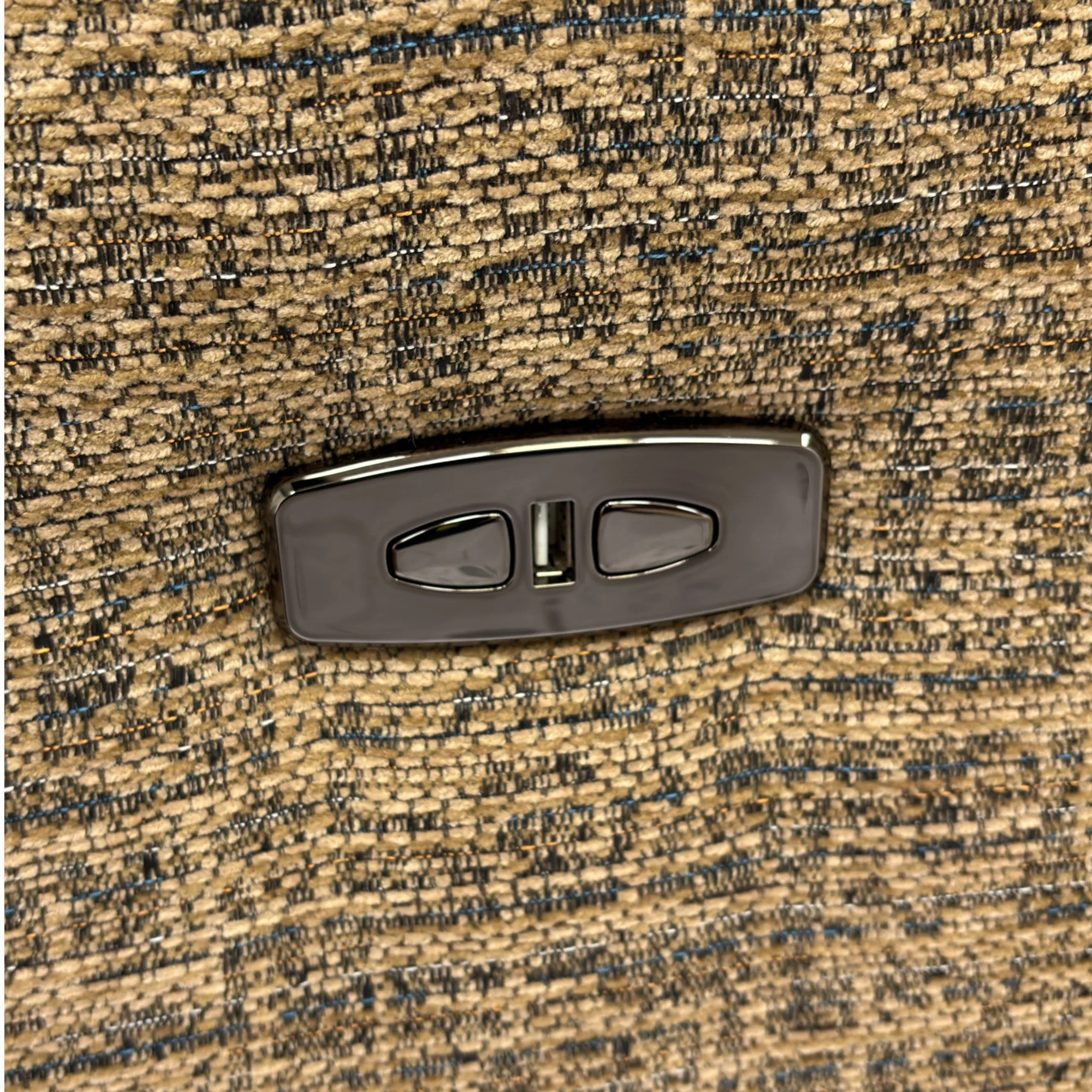 ‘Utah’ Cocoa We-0103 Tight Weave Fabric Power Recliner Armchair - Image 4