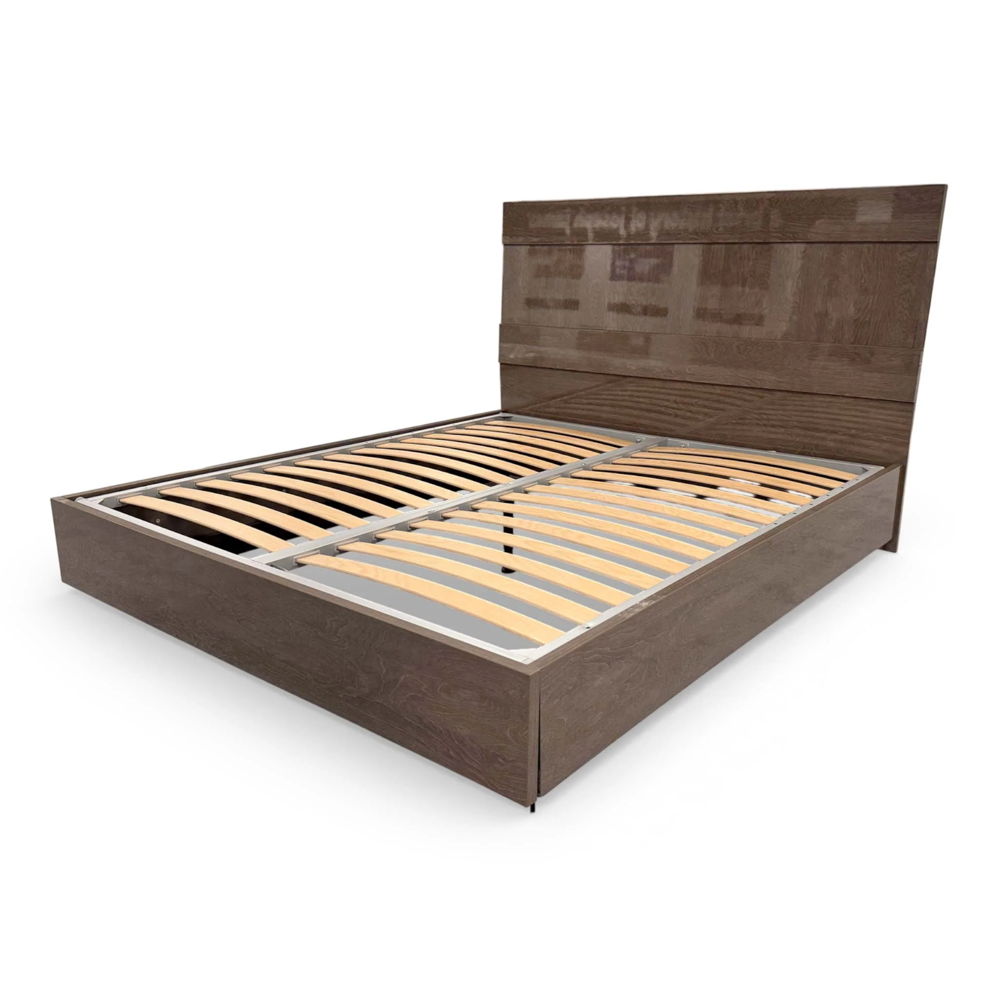 'Venezia' Italian Silver Birch Bed Frame with LED Lights - Super King - Image 5