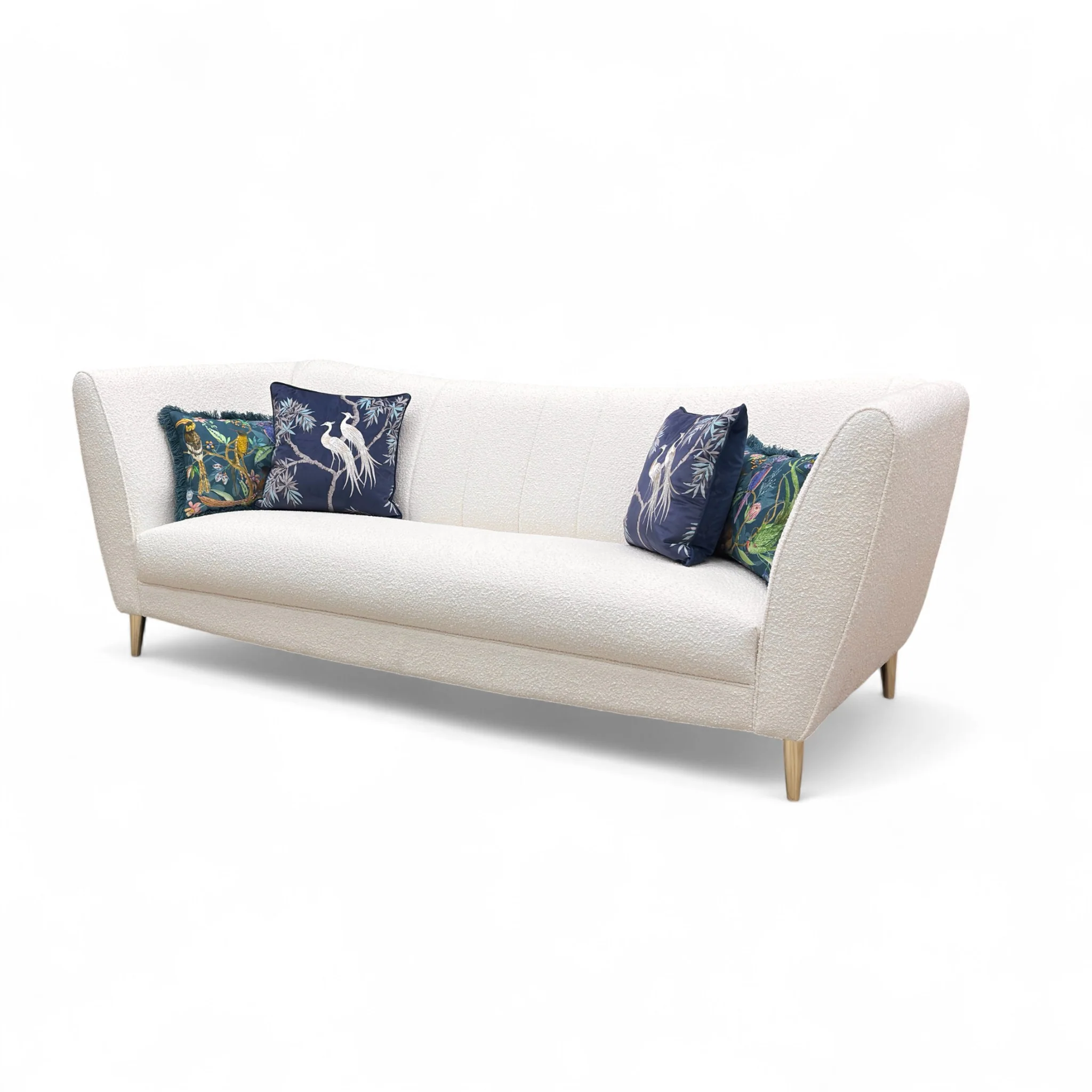 ‘Wylde’ Natural Savannah Boucle 4 Seater Sofa - Image 6