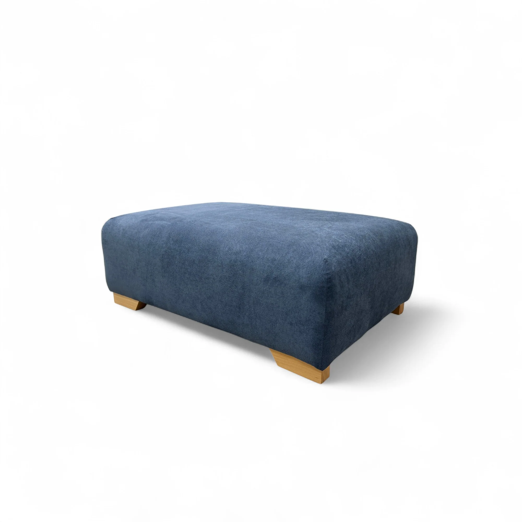 'Zika' Marine Plaza Linen Banquette Footstool - Image 5